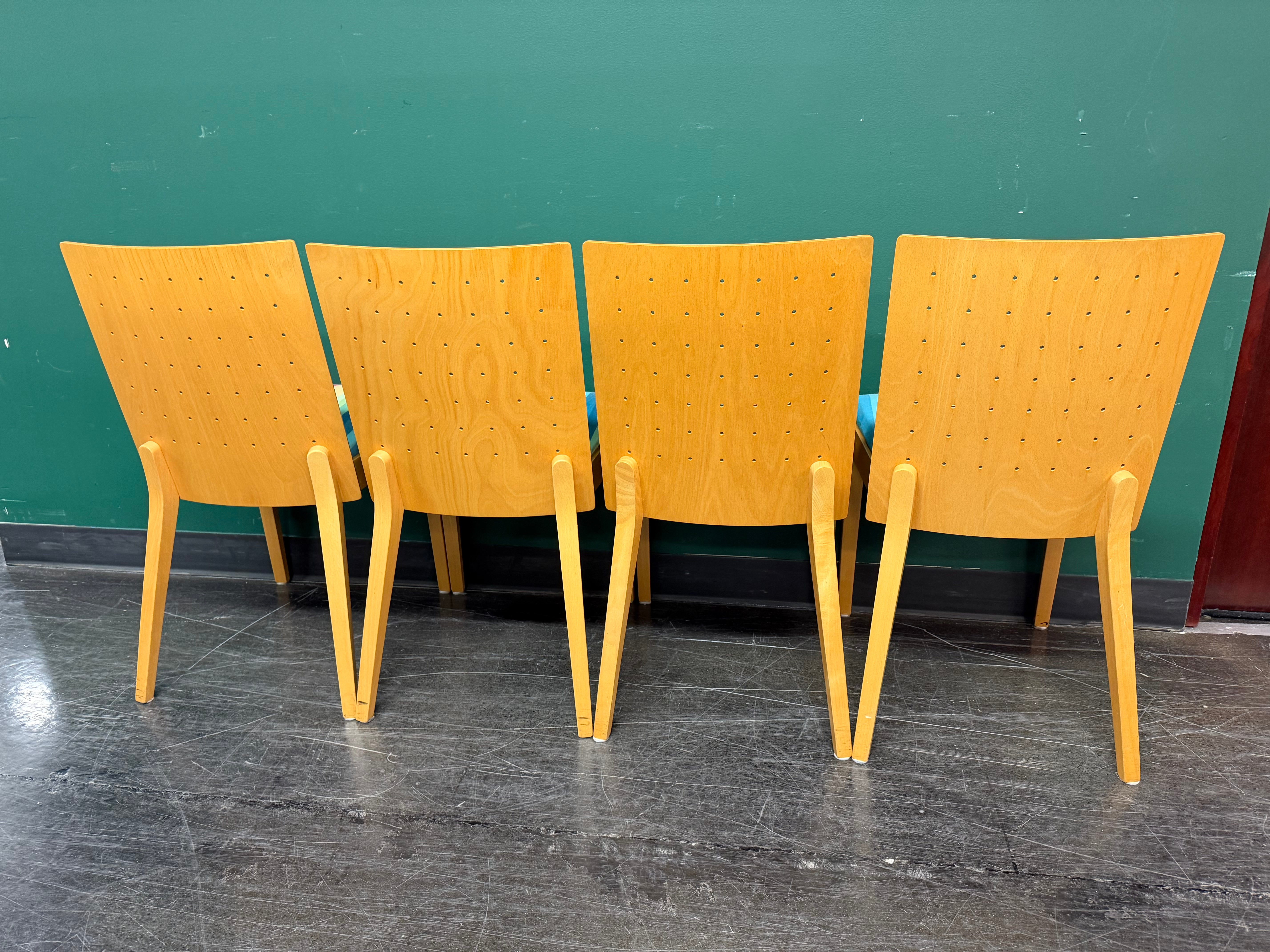 Set of Four (4) - Mid Century Modern Dining Room Chairs by IMS SRL (Made in Italy) in Good Condition