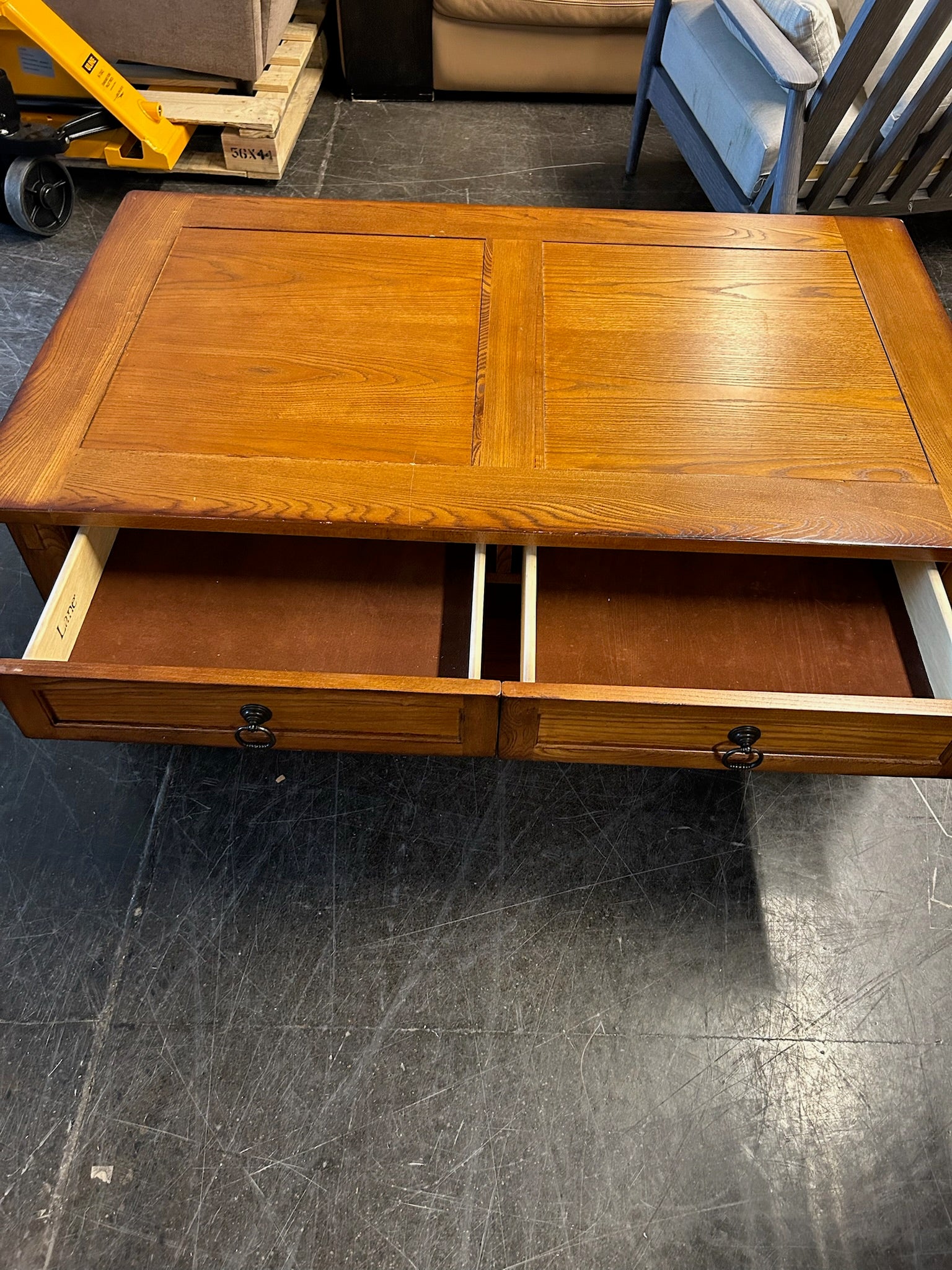 Lane Maple Coffee Table with Drawer