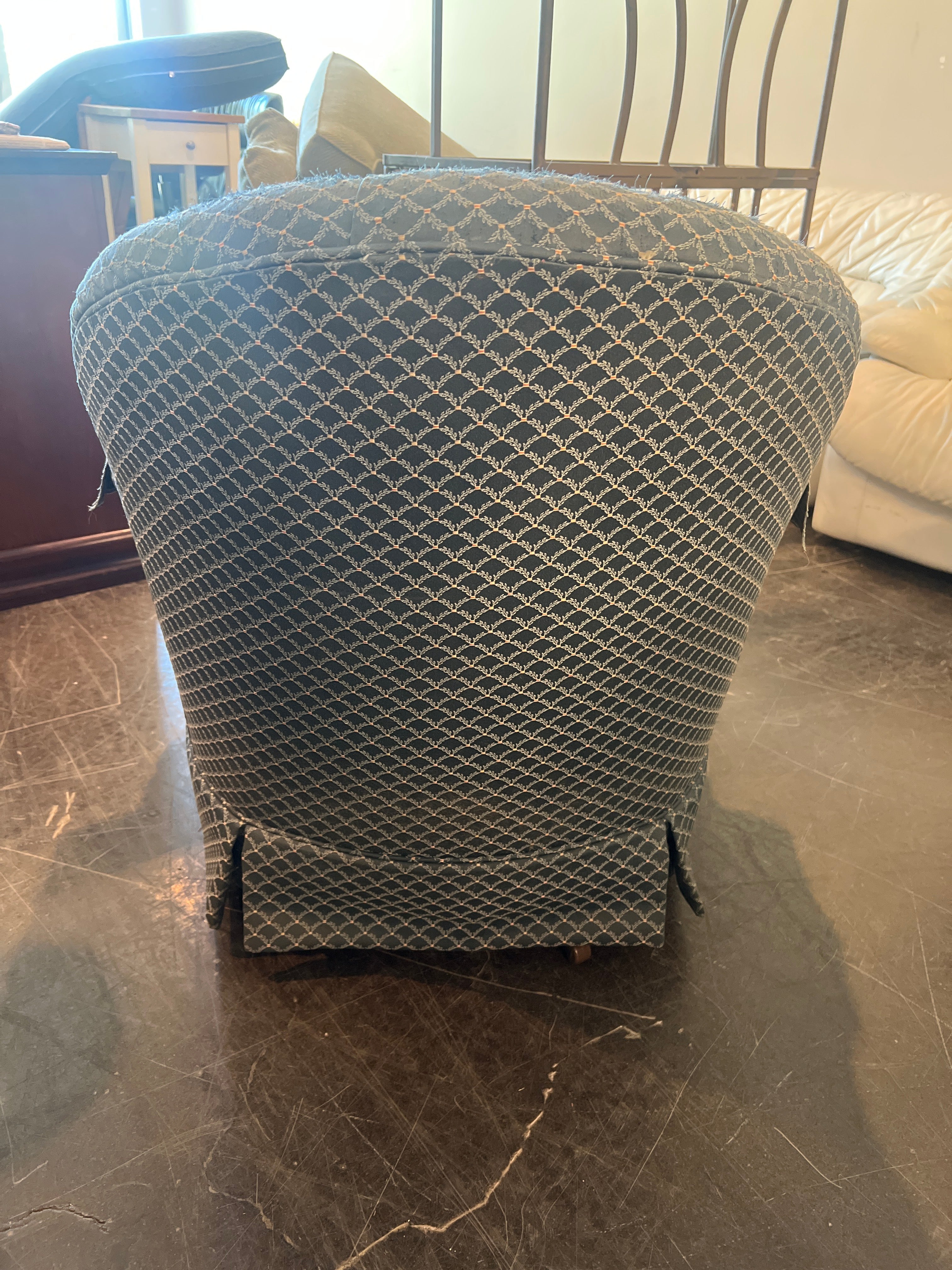 Vintage 70s Woodmark Originals Button-Tuft Armchair