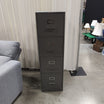 Montgomery Ward Grey Four-Drawer Filing Cabinet in Metal