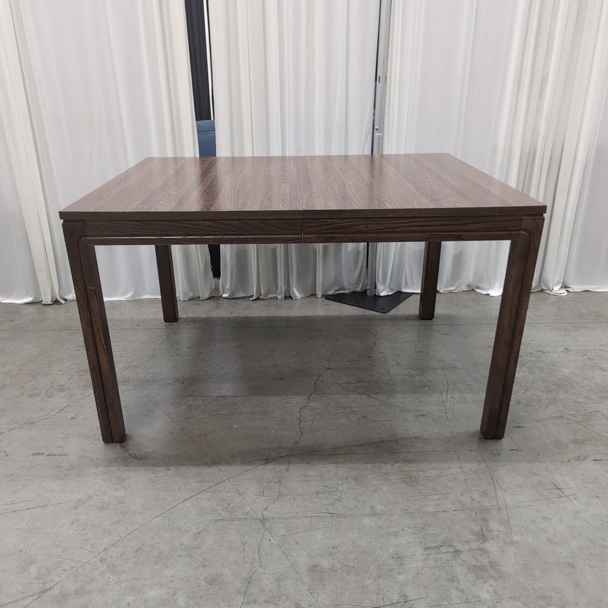 Rectangular Dark Wood Grain Dining Table
