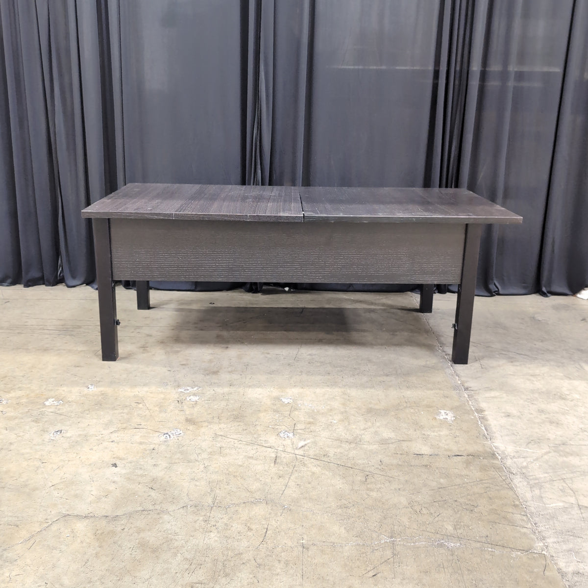 Rectangular Dark Grey Wood Coffee Table