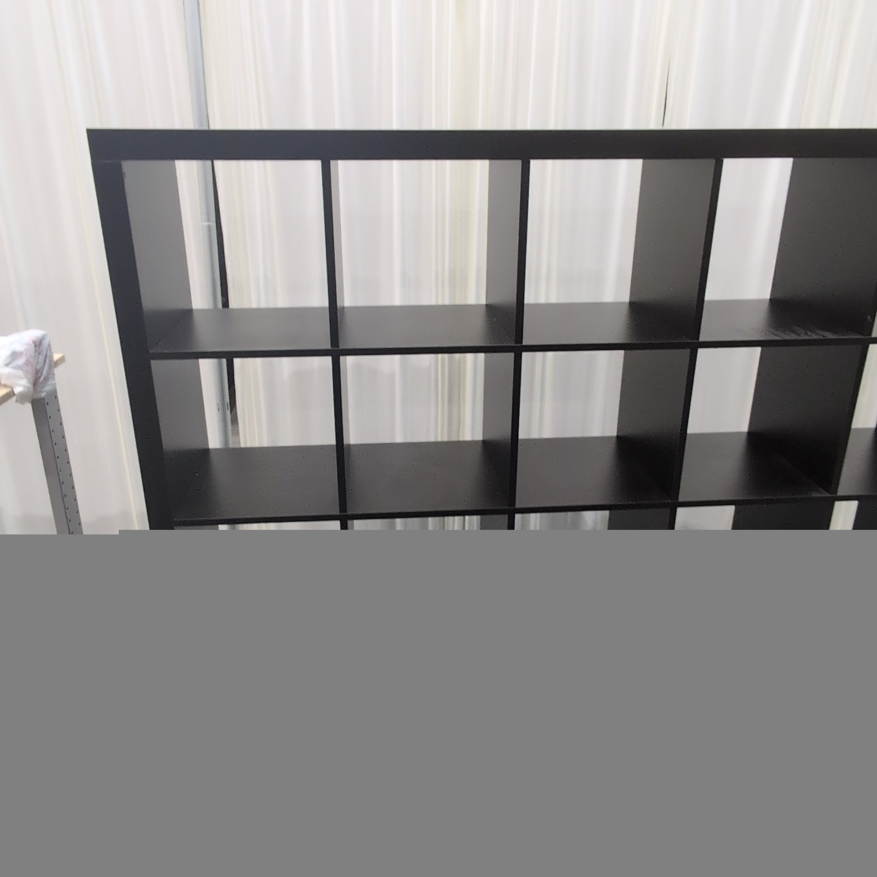 Dark Brown 25-Cube Storage Bookcase
