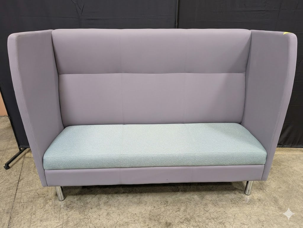 OFS Heya High-Back Privacy Bench – 2-Person Lounge (4 Available)