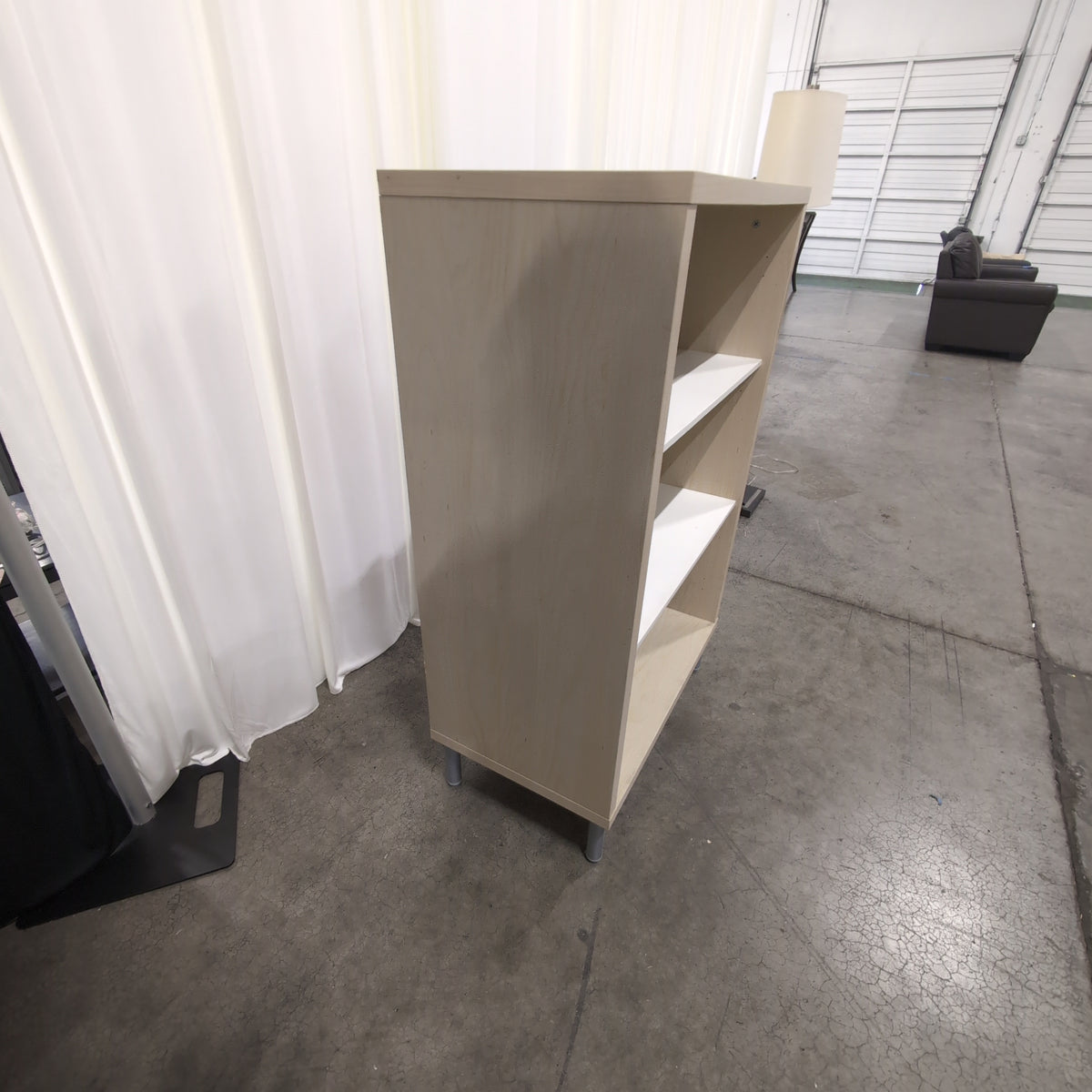 Gather Blonde Wood Two-Shelf Bookcase