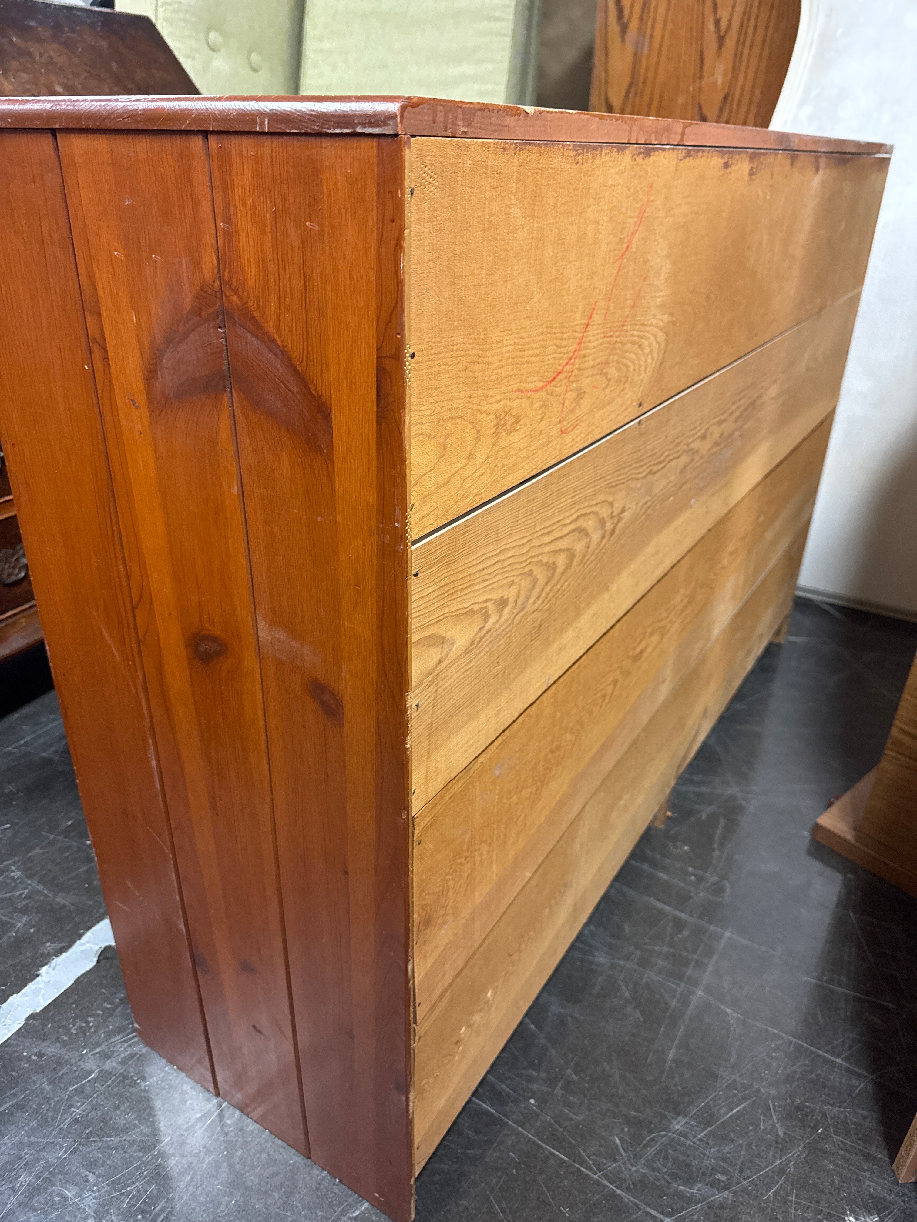 Rustic Brown Wooden Chest of Drawers