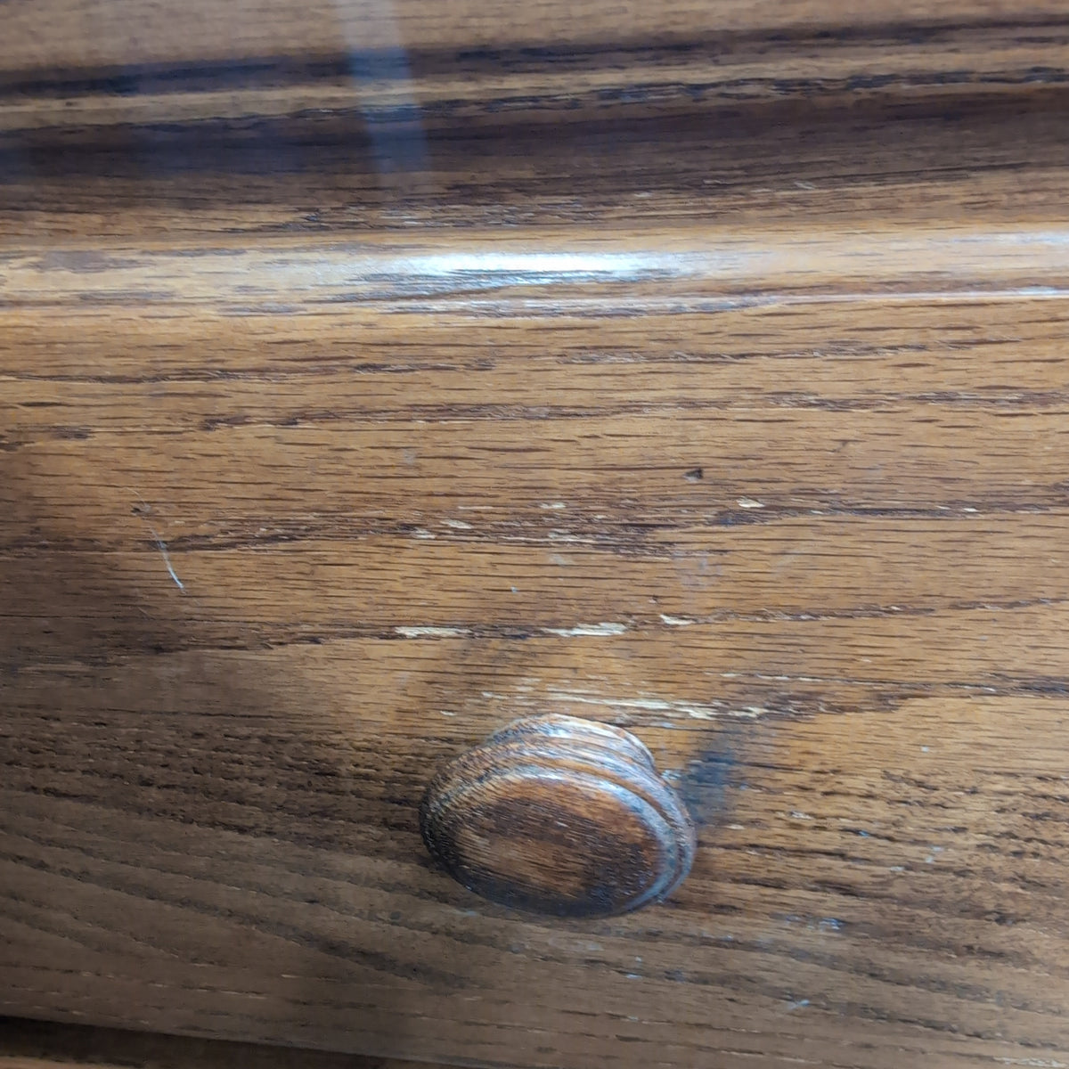 Oak Wood Combo Armoire with Multiple Drawers