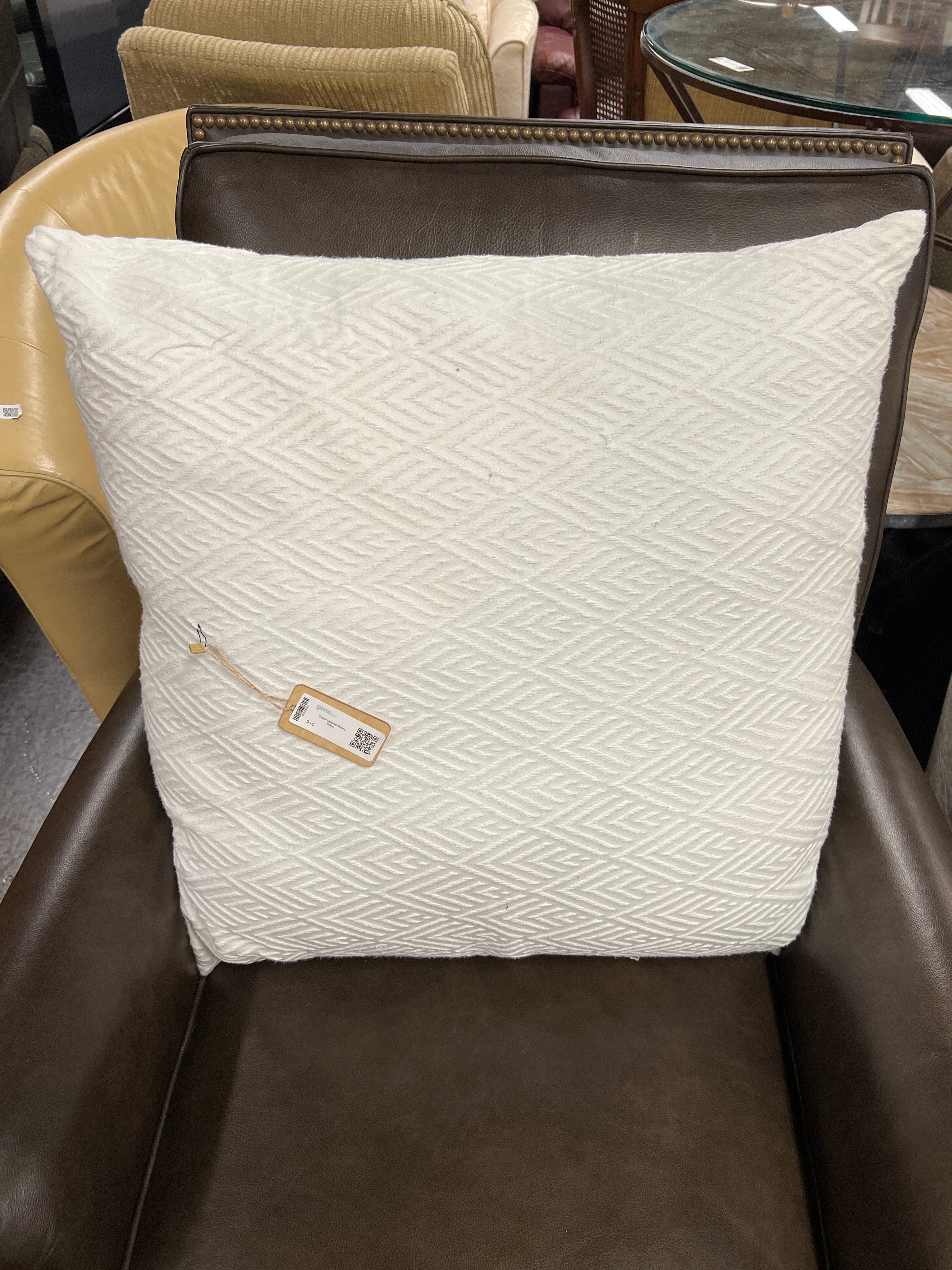 Cream Colored Accent Pillow