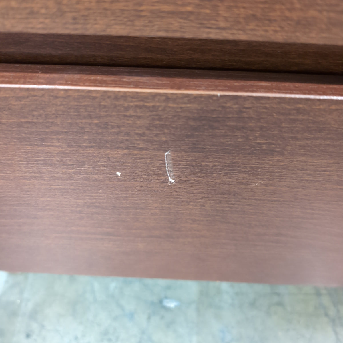 Cherry Finish Tall Wood Dresser