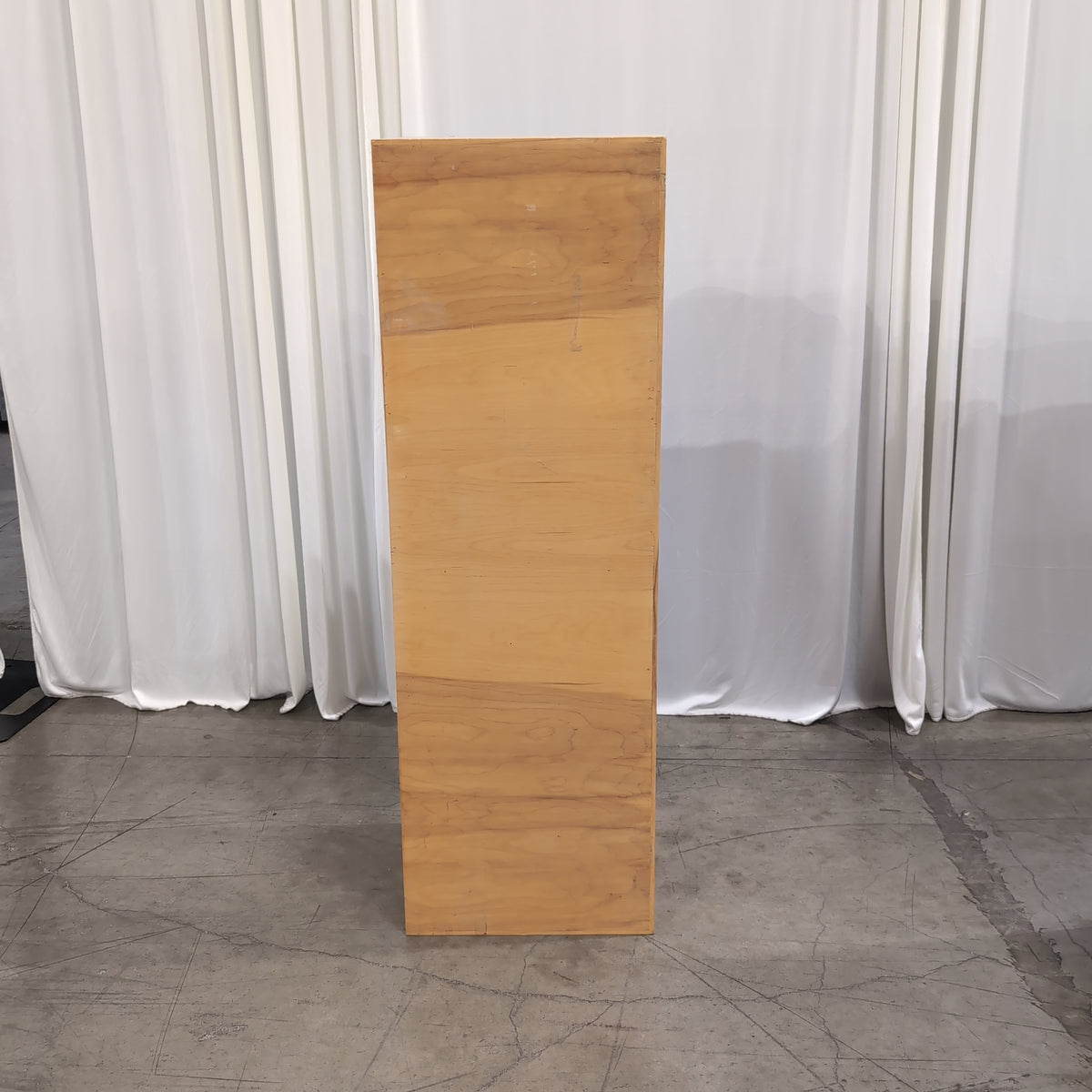 Blonde Wood Two-Compartment Bookcase