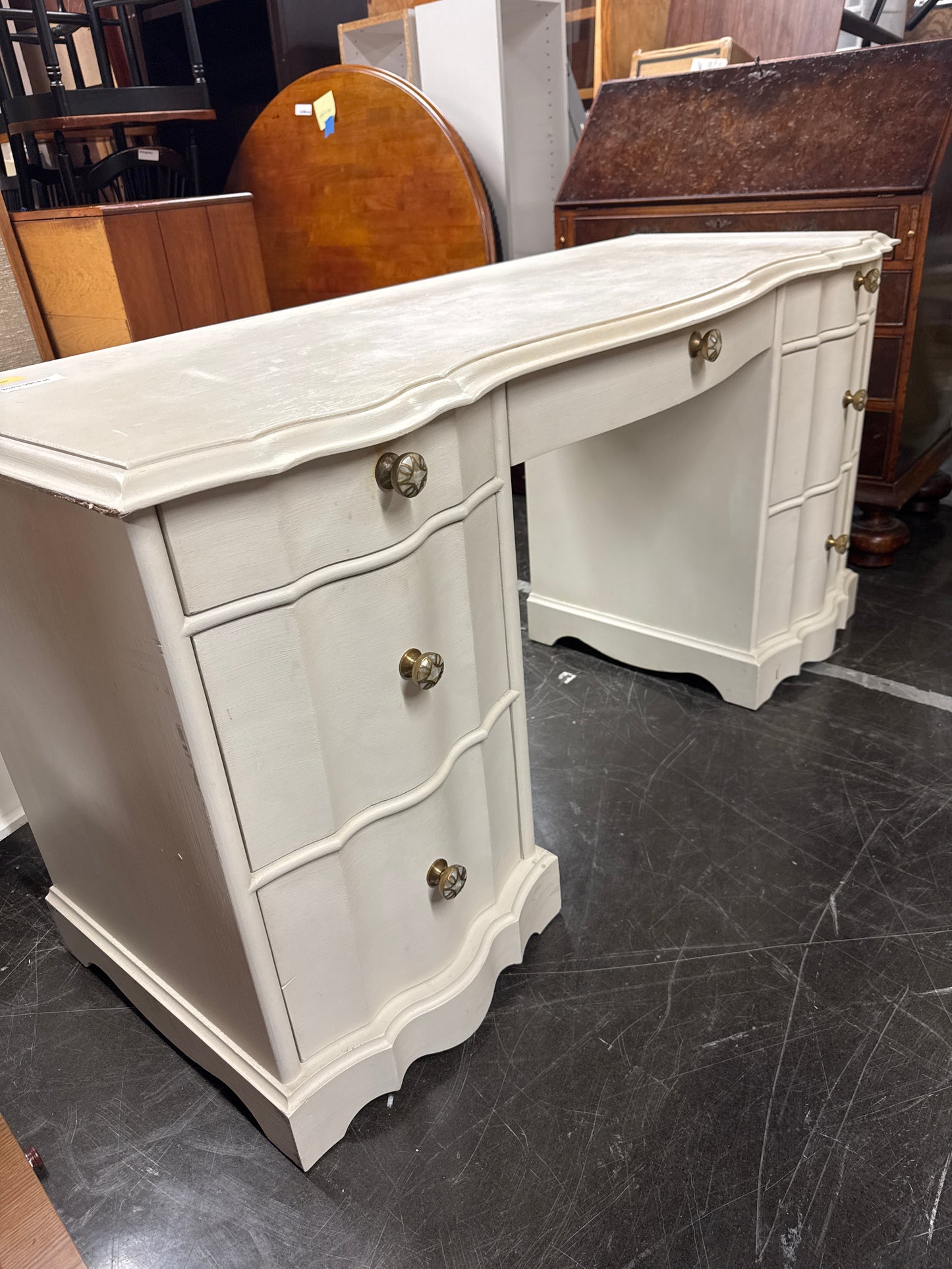 RH Teen "Juliette" French White Vanity Desk