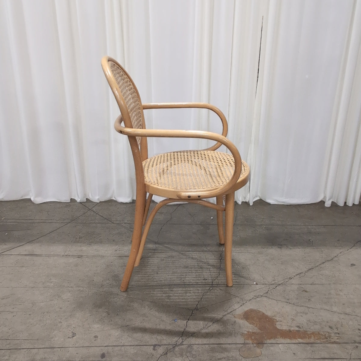 Natural Bentwood Chair with Cane Seat and Back