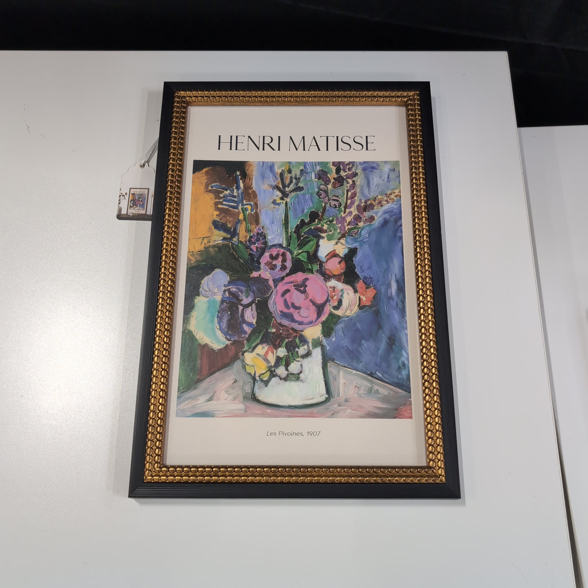 Henri Matisse Floral Still Life Framed Print with Gold Border