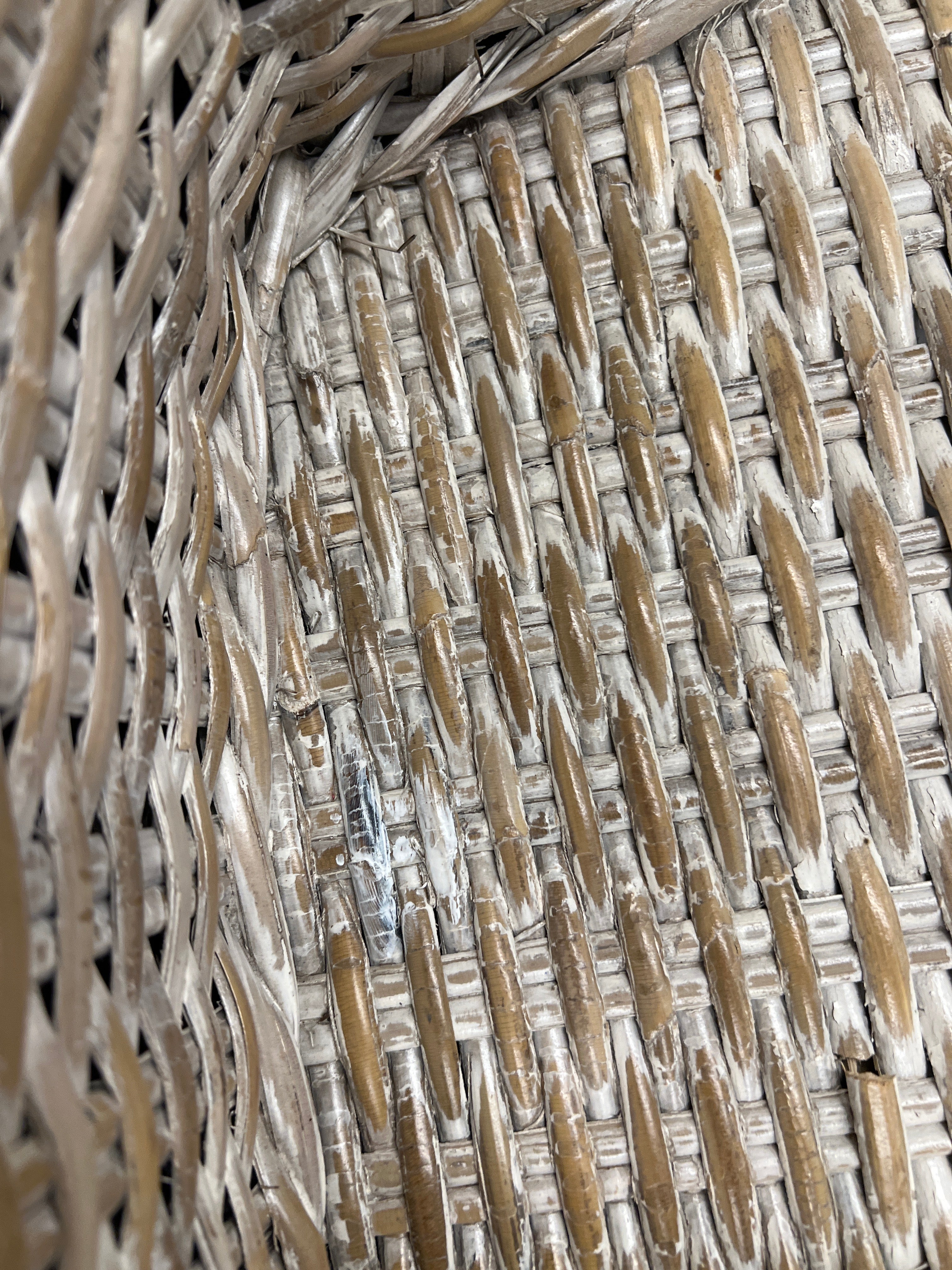 White Washed Wicker Chairs