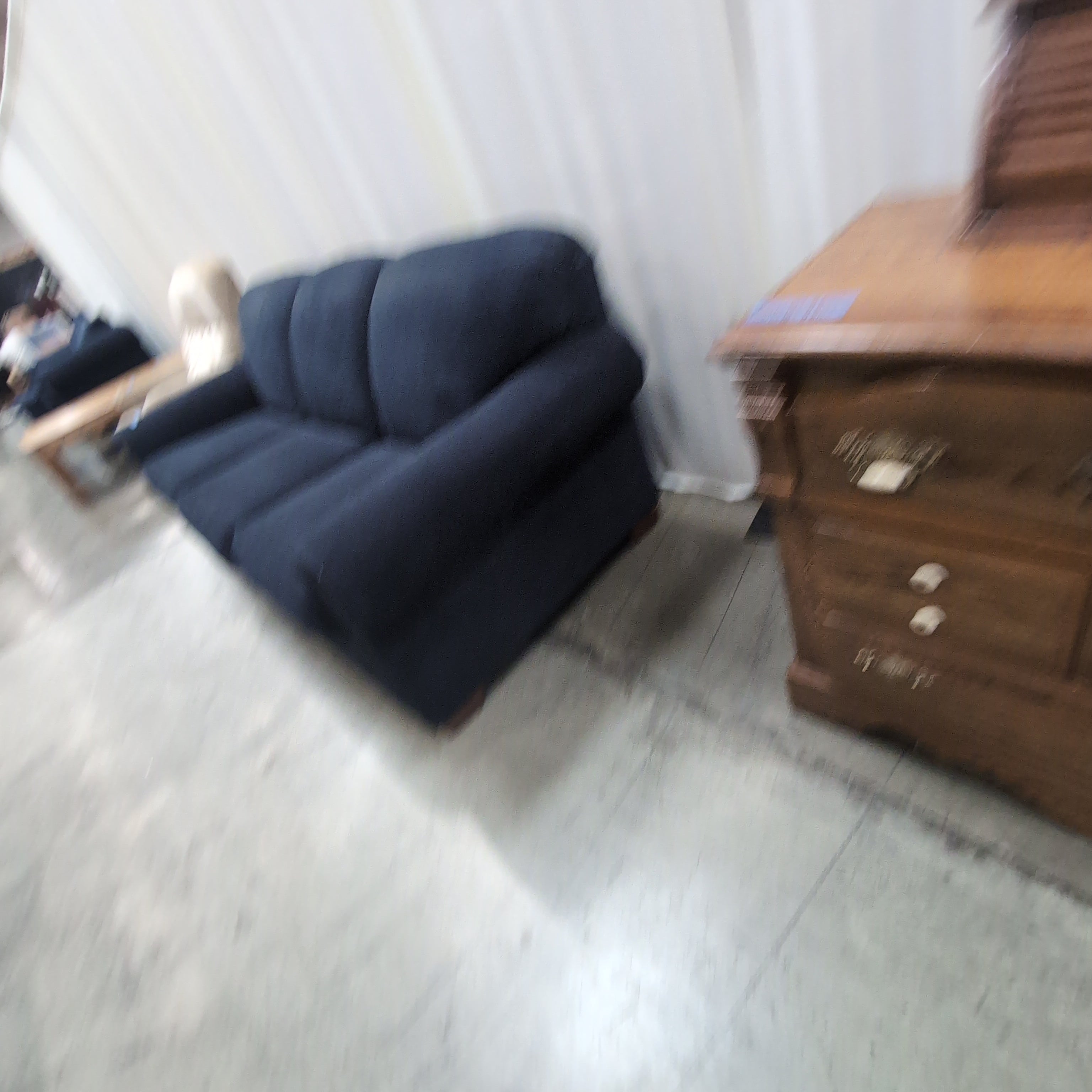 Ornate Hardwood Six-Drawer Dresser with Mirror