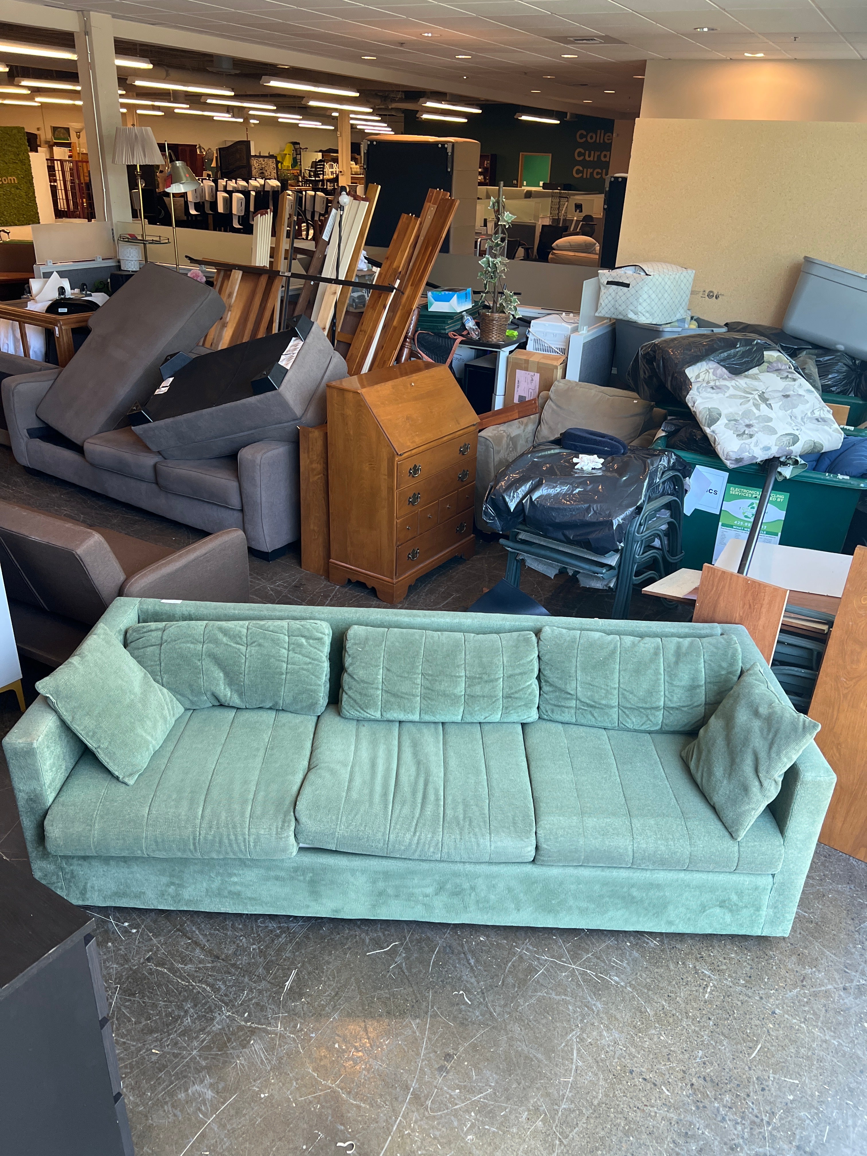 Sage Green Sofa