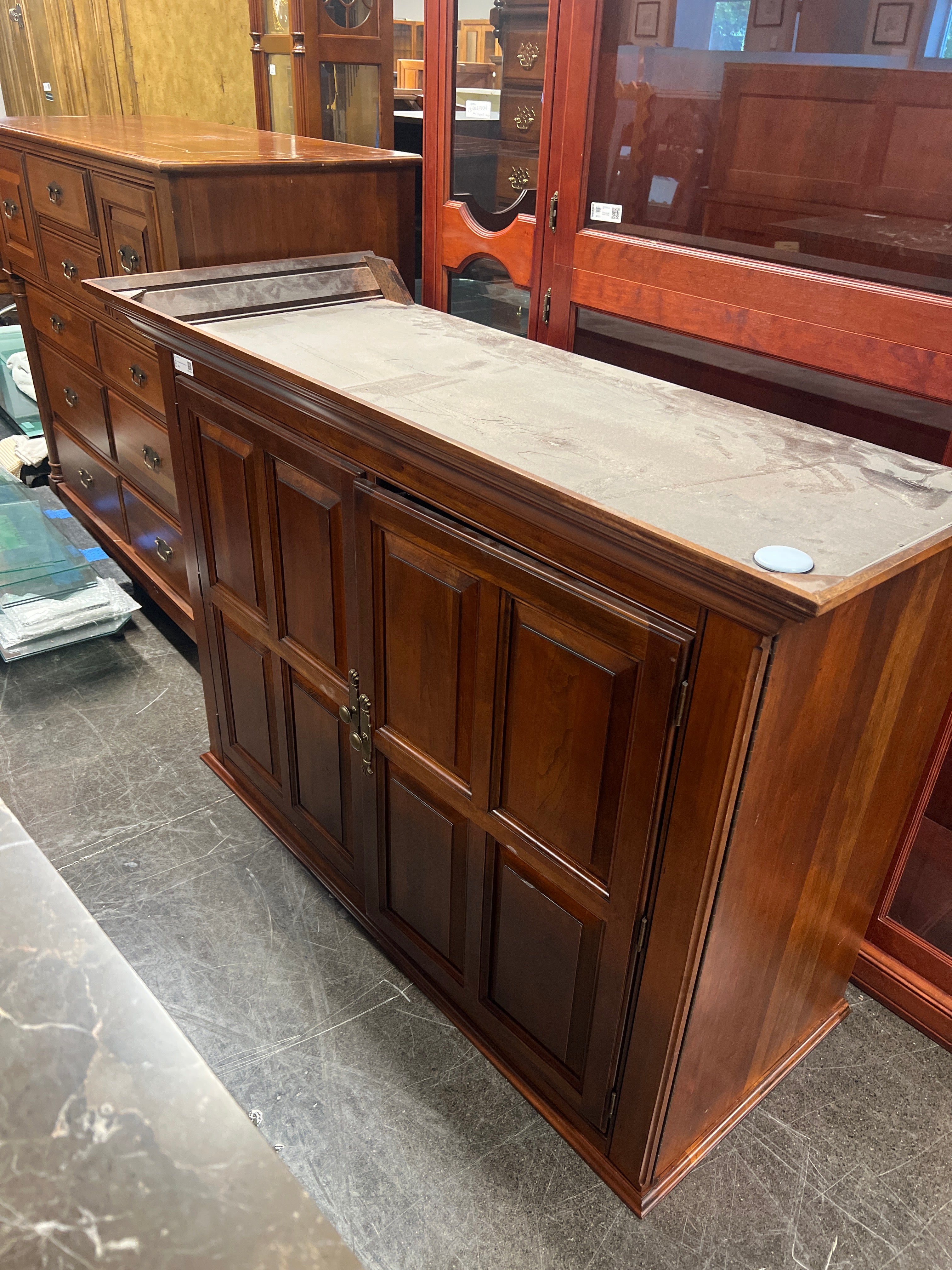 Large Mission Style Wood Armiore