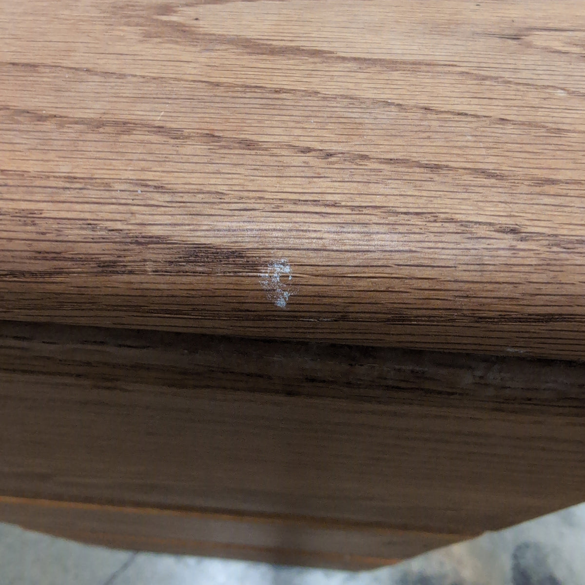 Natural Oak Two-Drawer Nightstand in Wood
