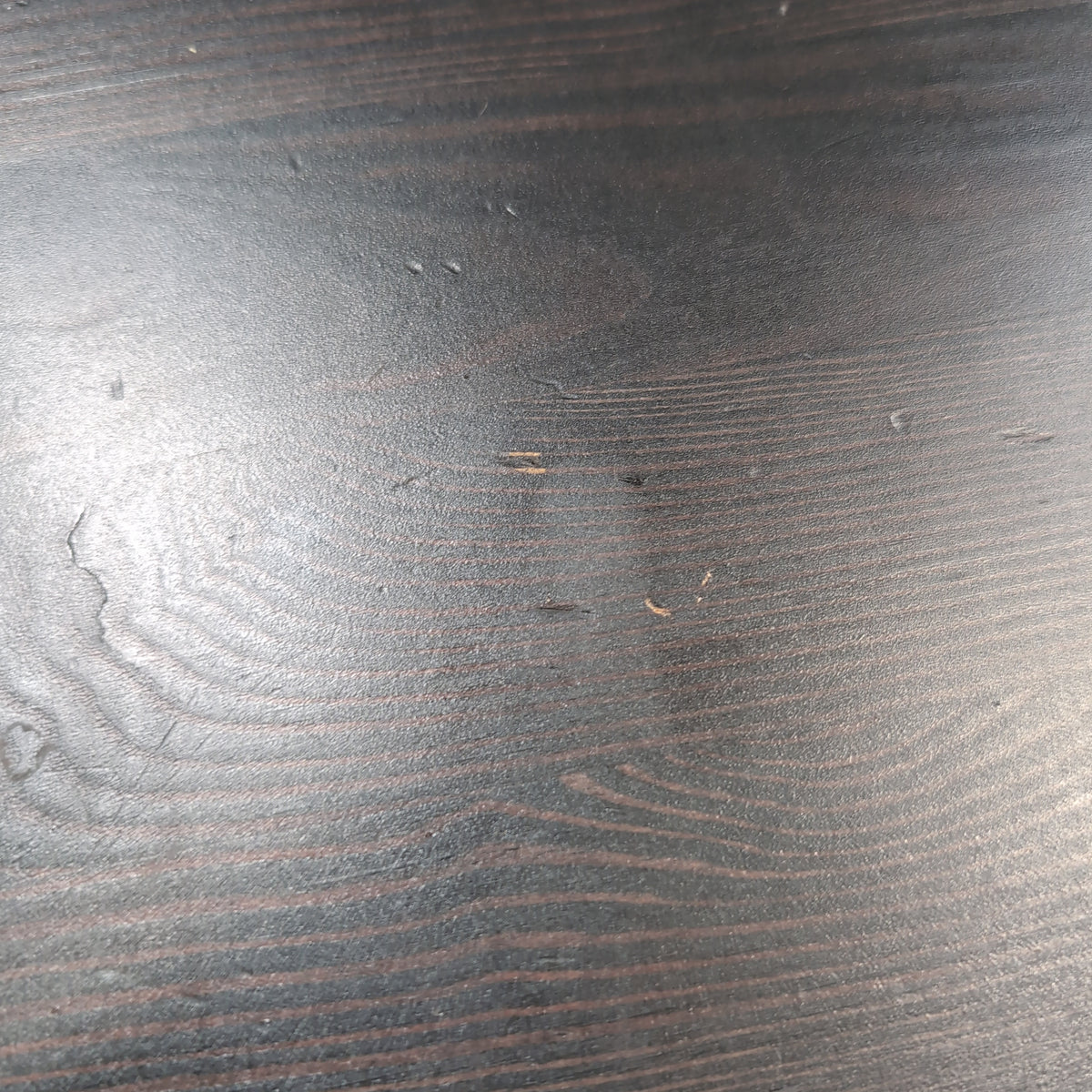 Dark Grey Three-Drawer Dresser with Simple Knobs