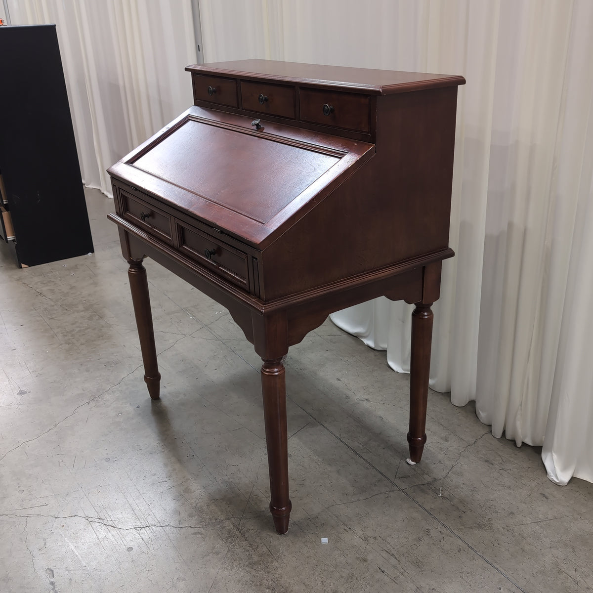Coaster Fine Furniture Dark Cherry Secretary Desk with Turned Legs