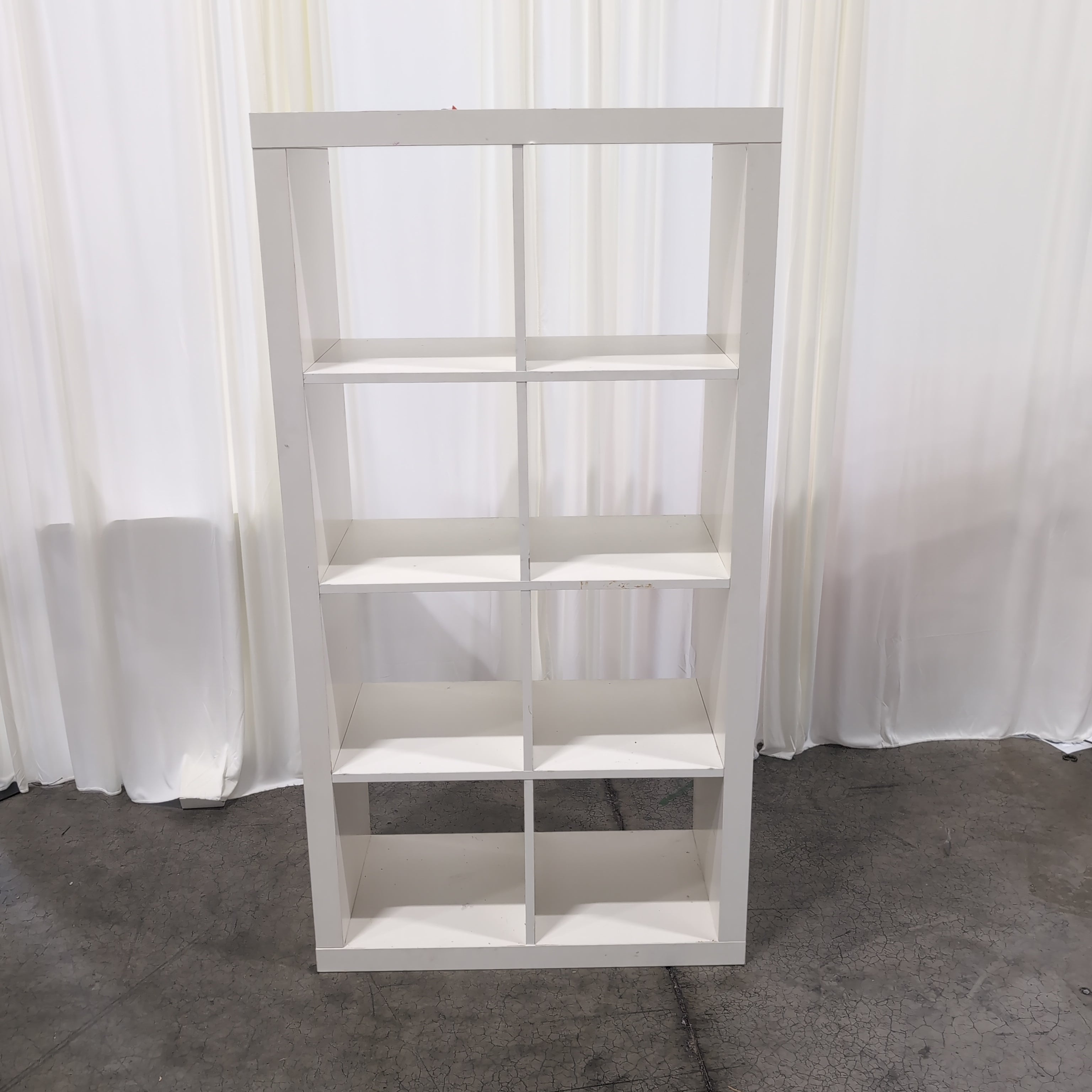 White Eight-Cube Storage Bookcase