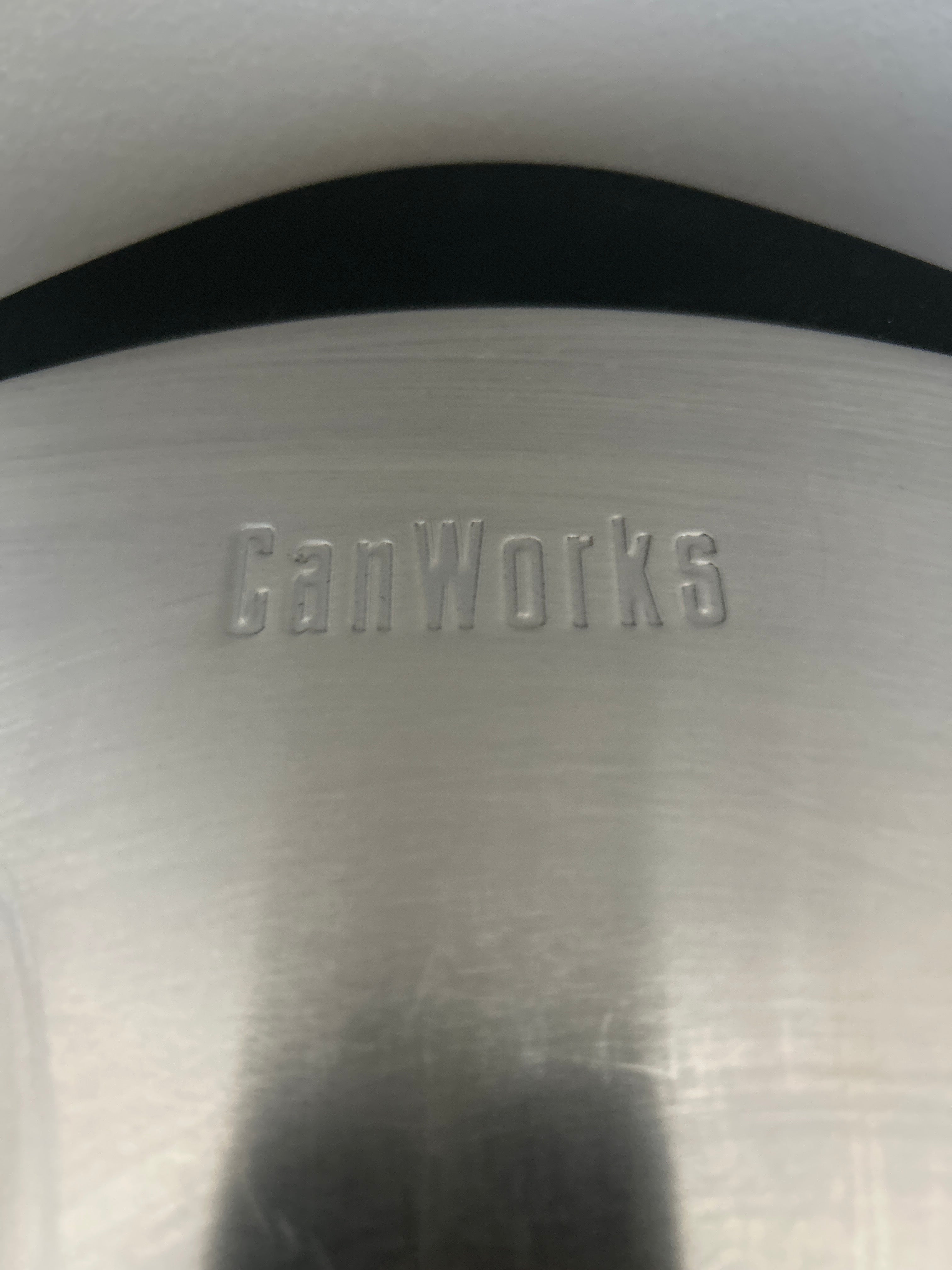 CanWorks Silver Trash Bin
