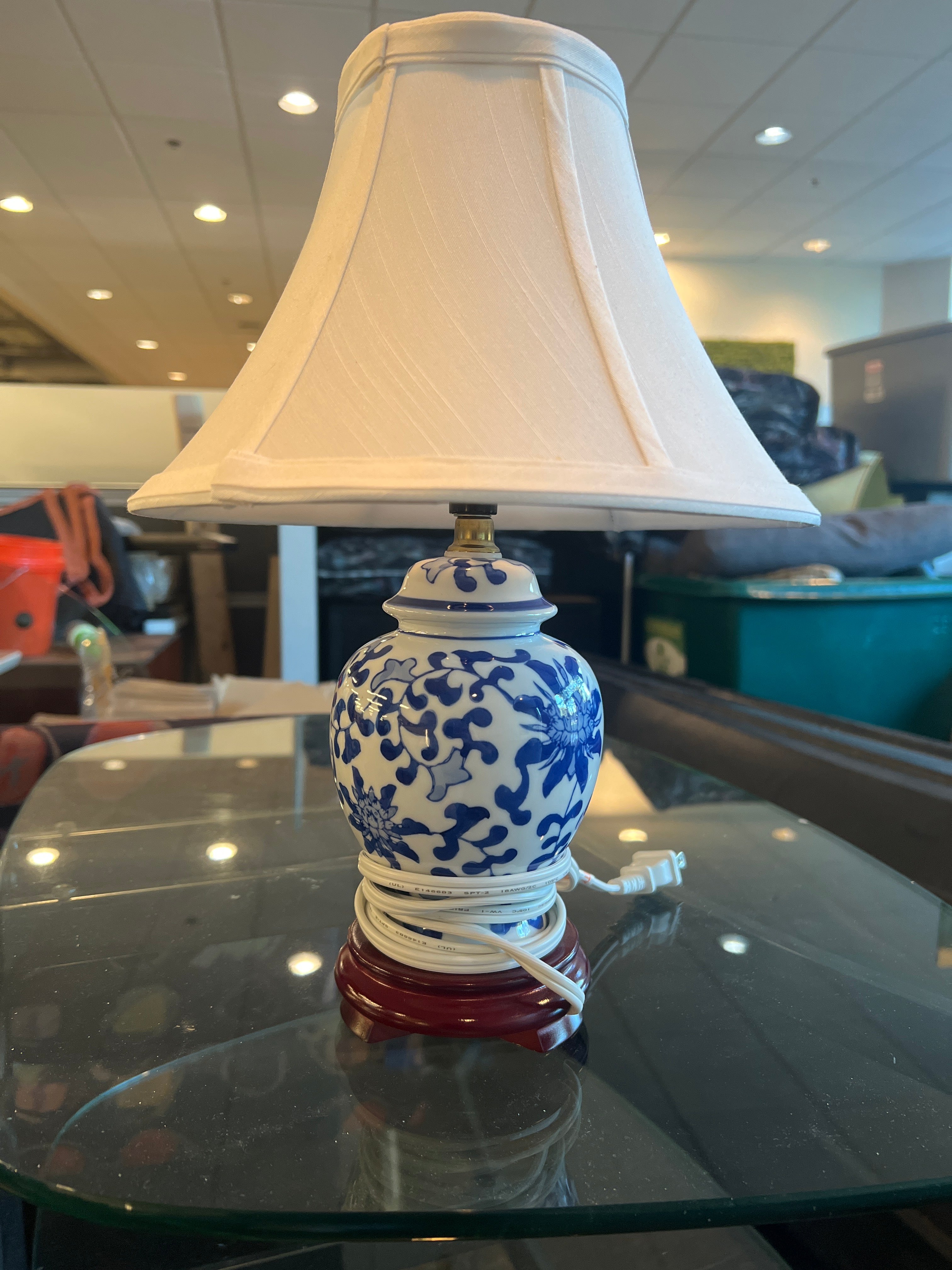Blue and White Porcelain Table Lamp