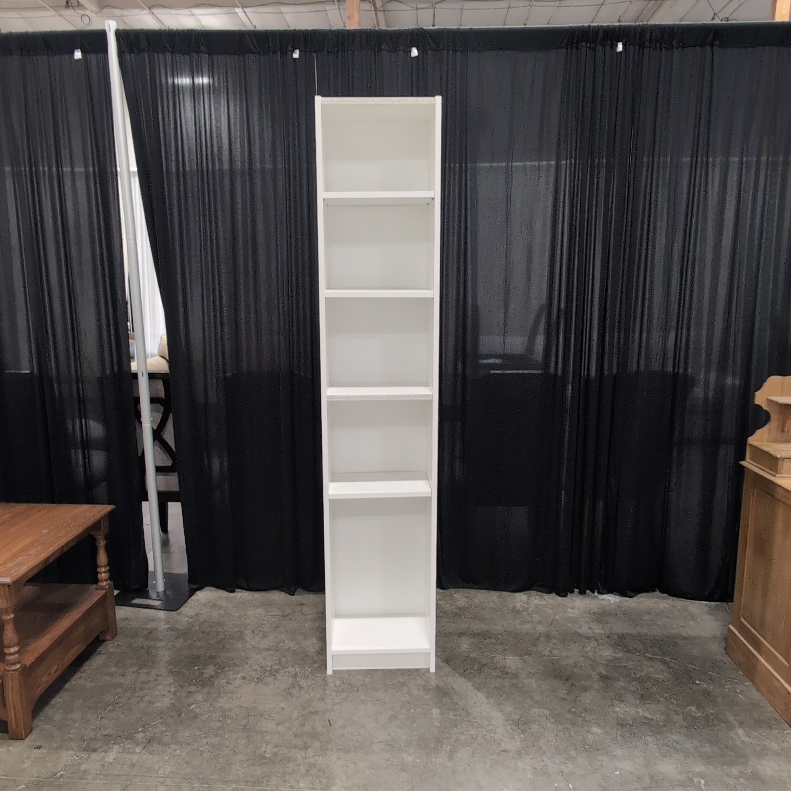 IKEA White Tall Bookcase with Adjustable Shelves