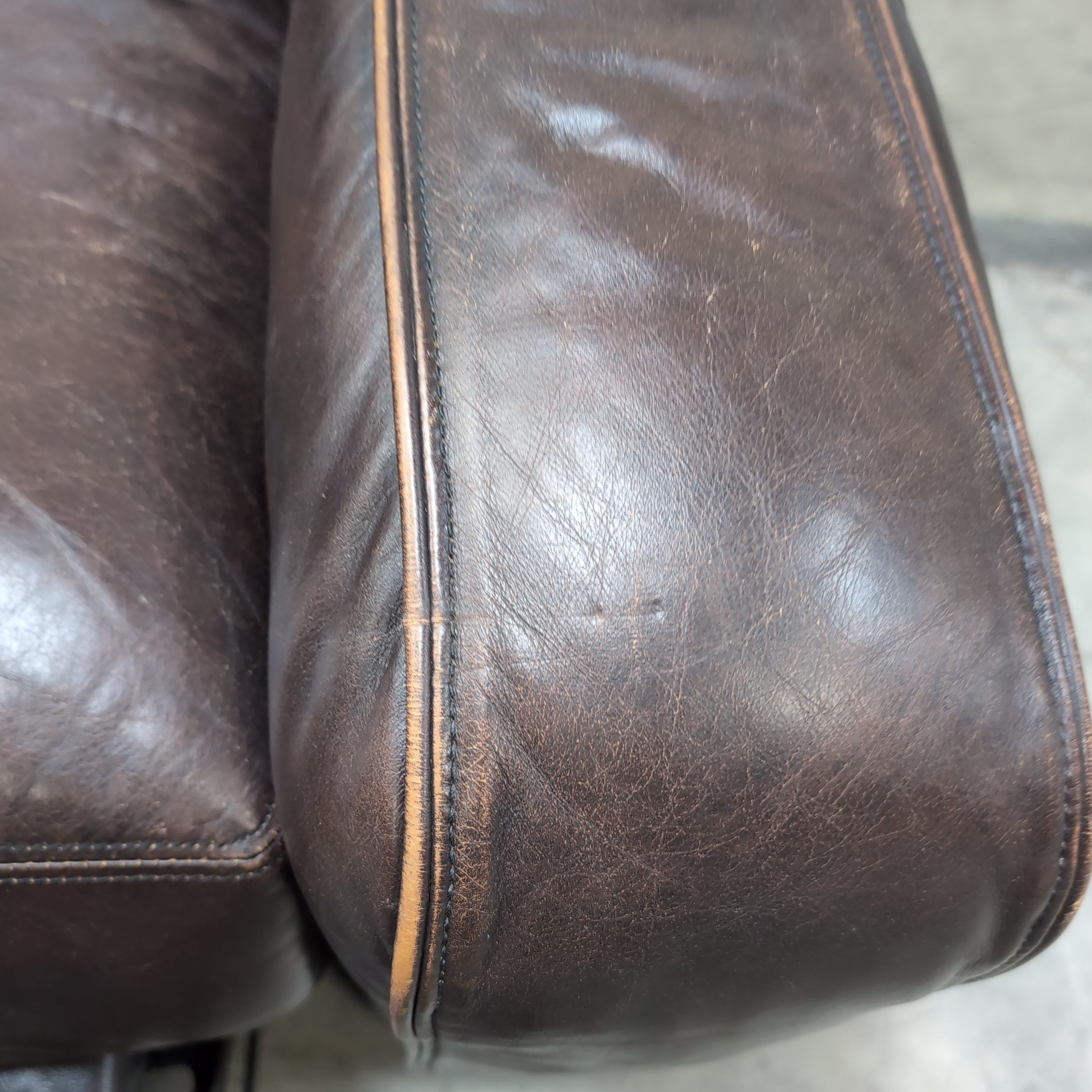 Dark Brown Leather Recliner