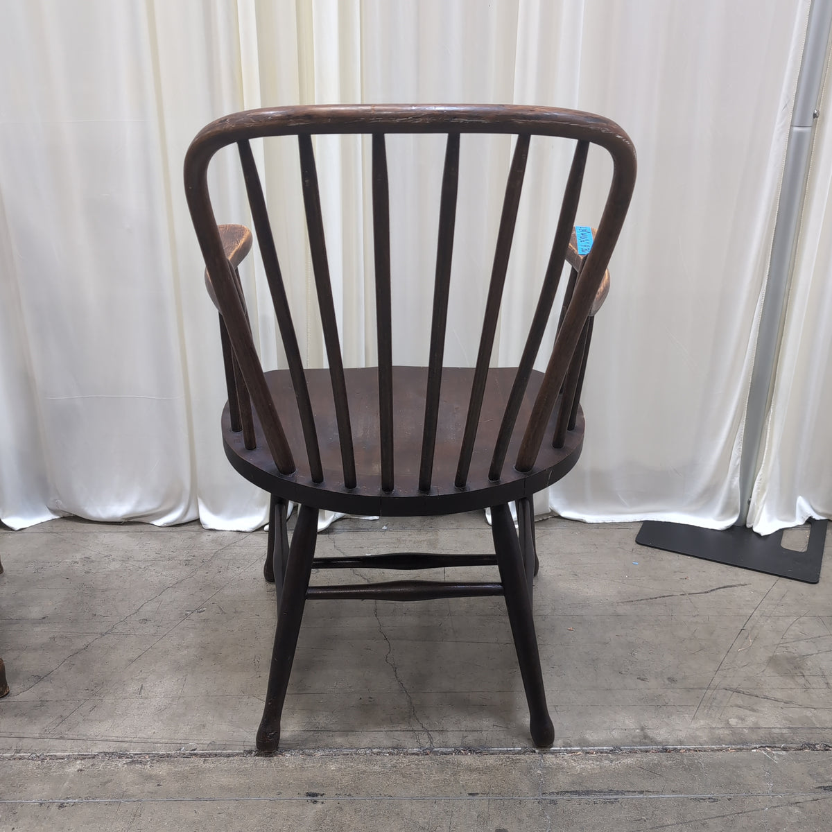 Traditional Dark Wood Windsor Arm Chair