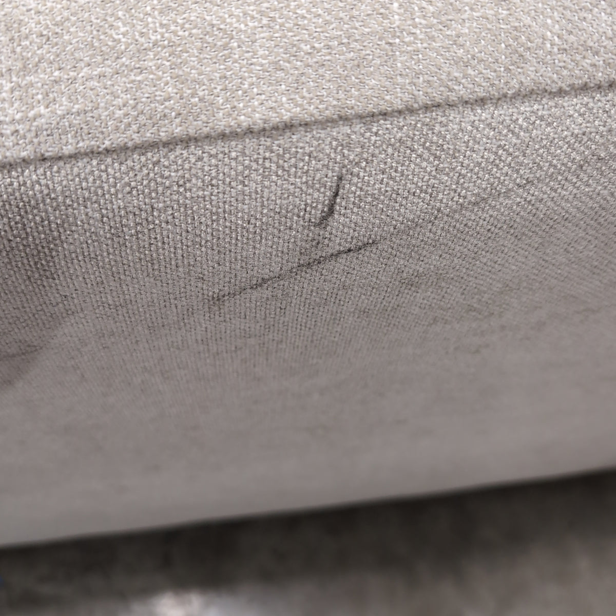 Modern Light Grey L-Shaped Sectional Couch in Fabric