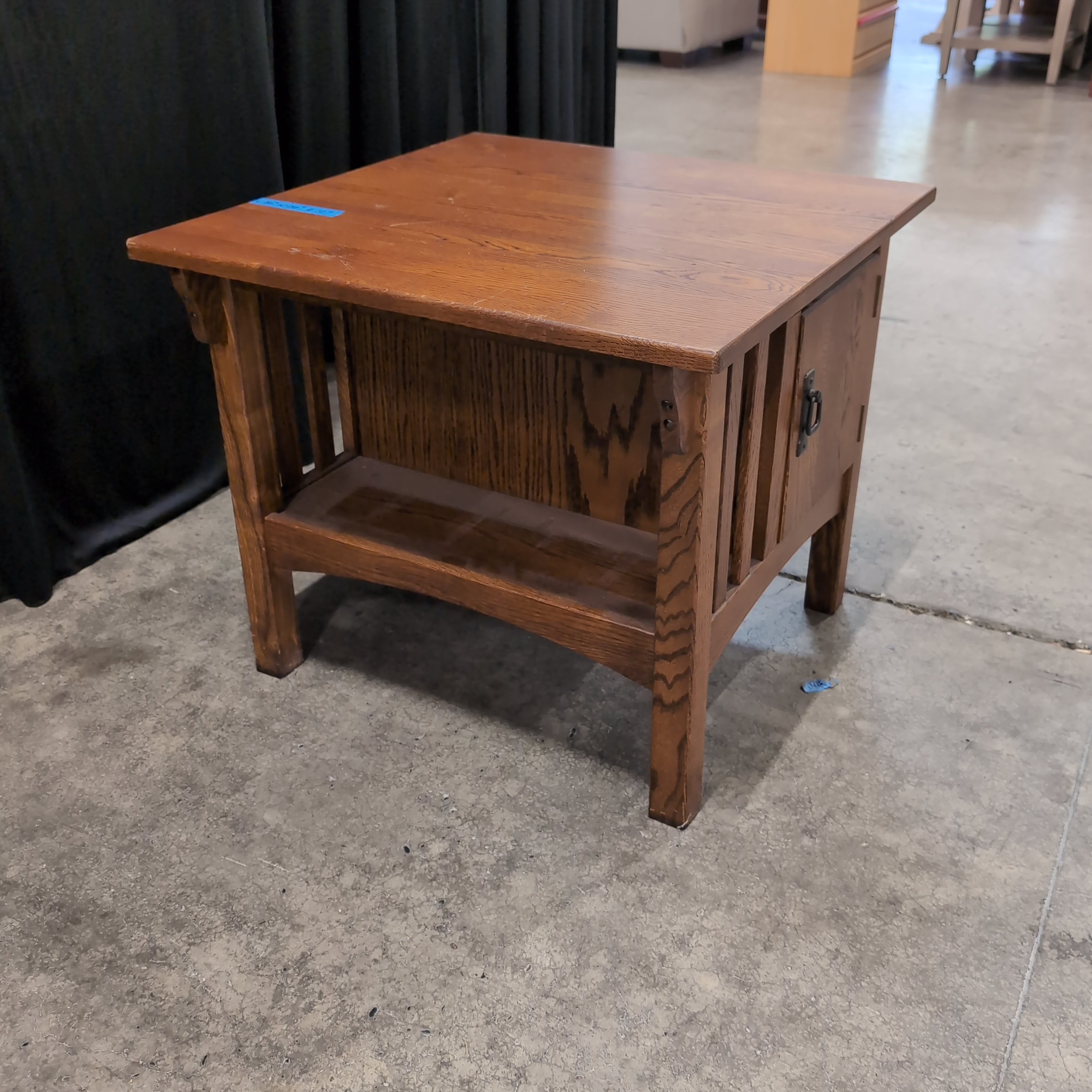 Brown Wood Square End Table