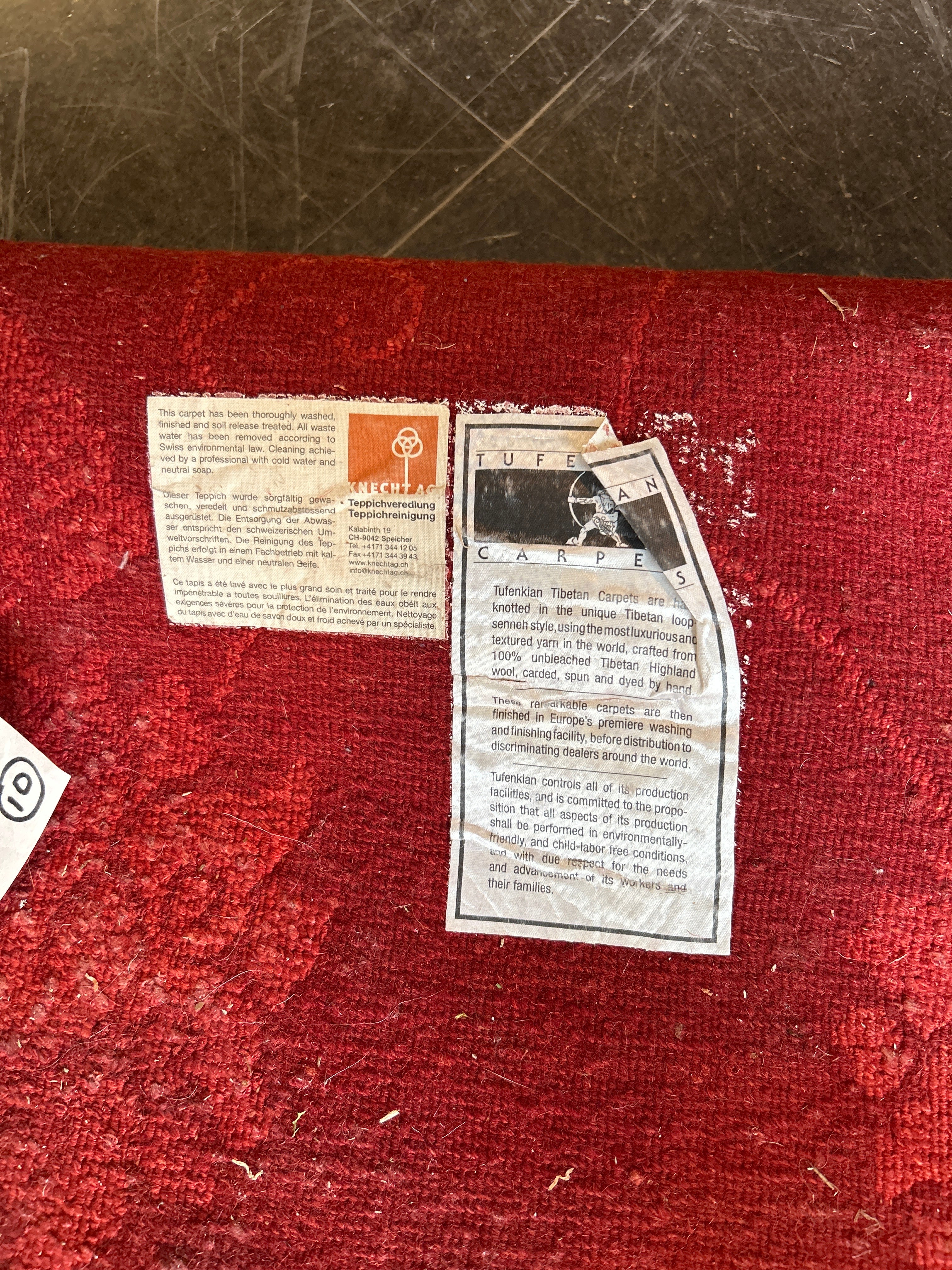 Tibetan Red Area Rug