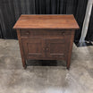 Rustic Dark Wood Buffet with Cabinet Doors