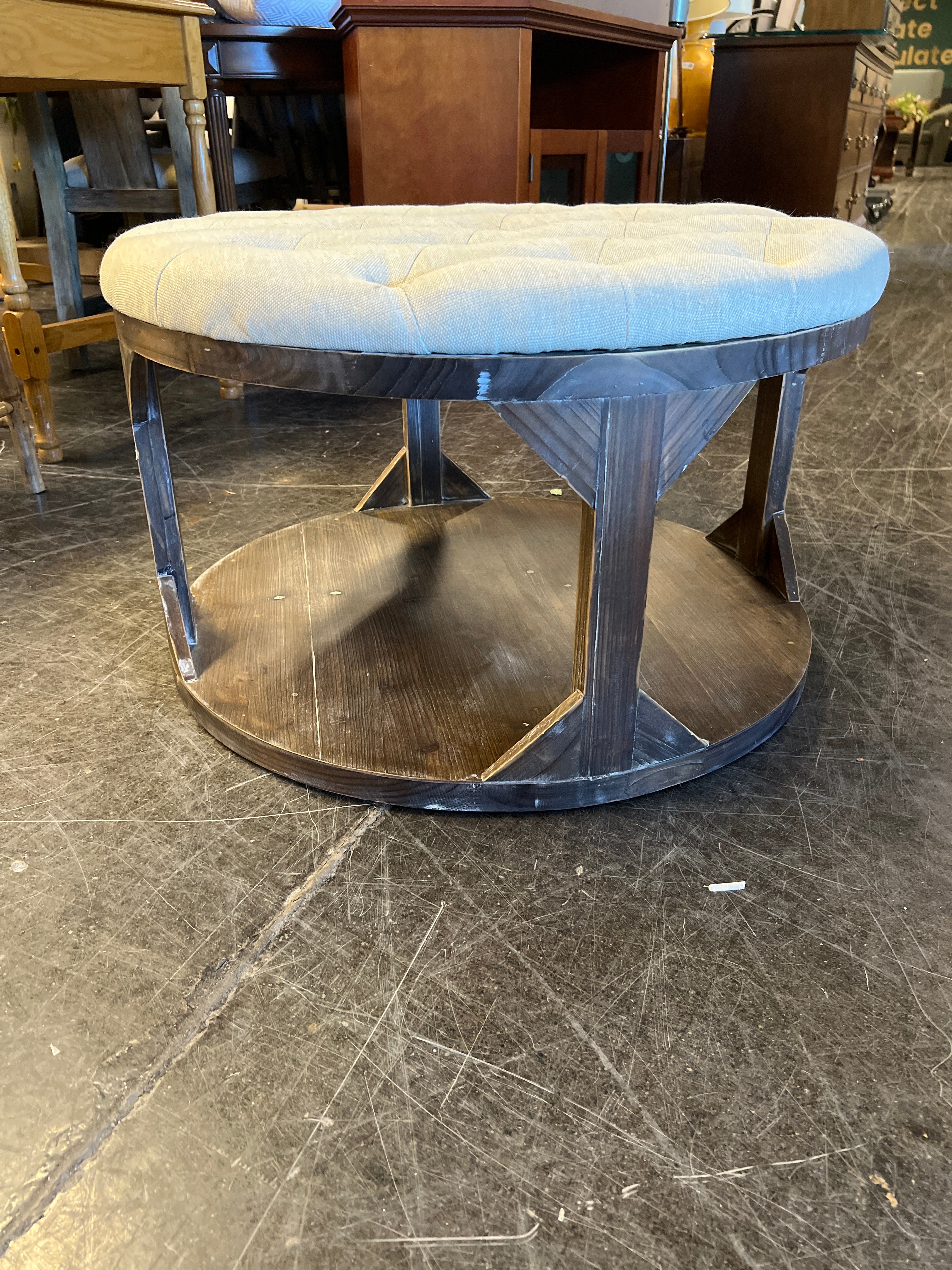 Spinning Round Ottoman