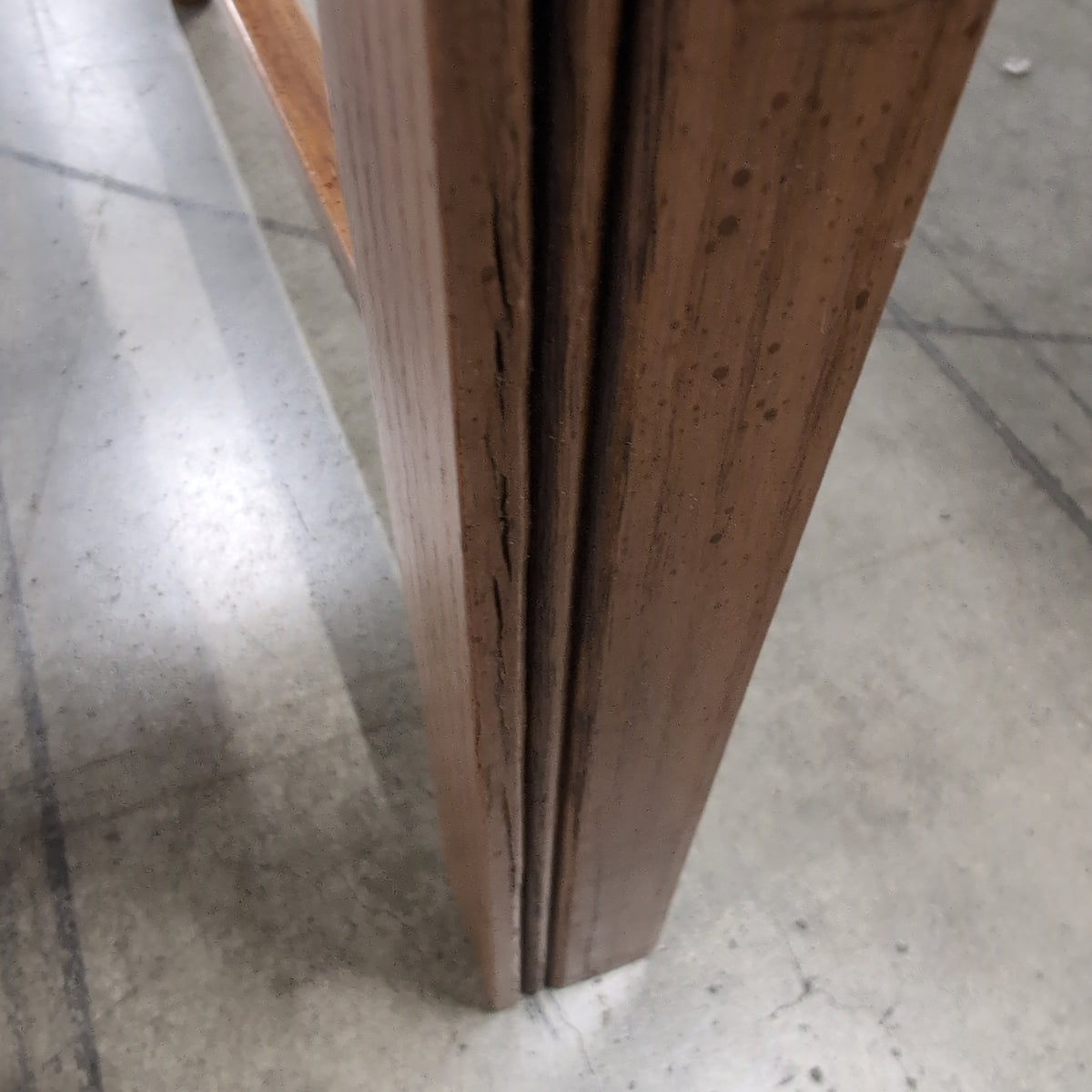 Brown Wood Spindle Back Dining Chair