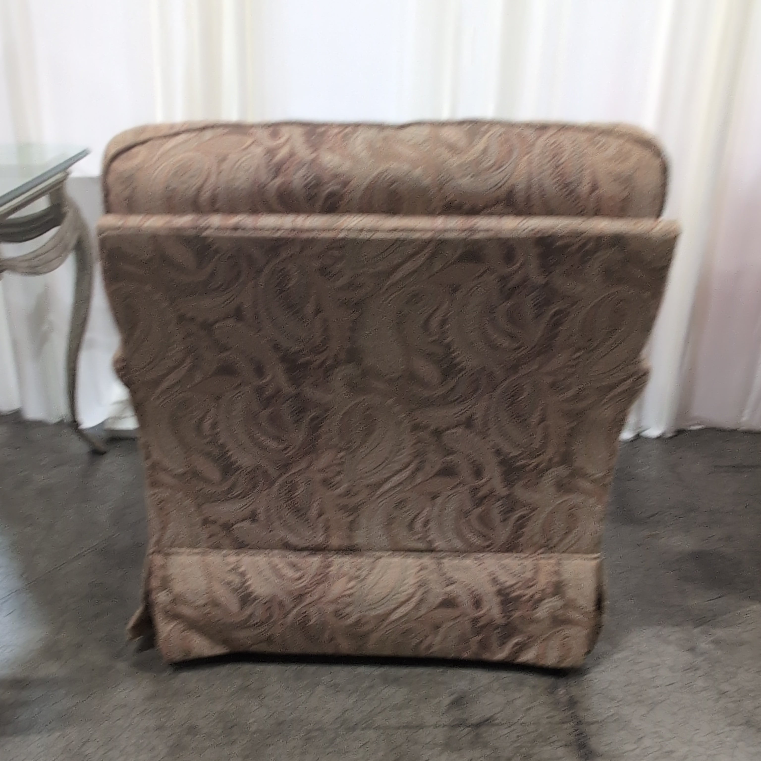 Riverside Traditional Beige Armchair in Paisley Fabric
