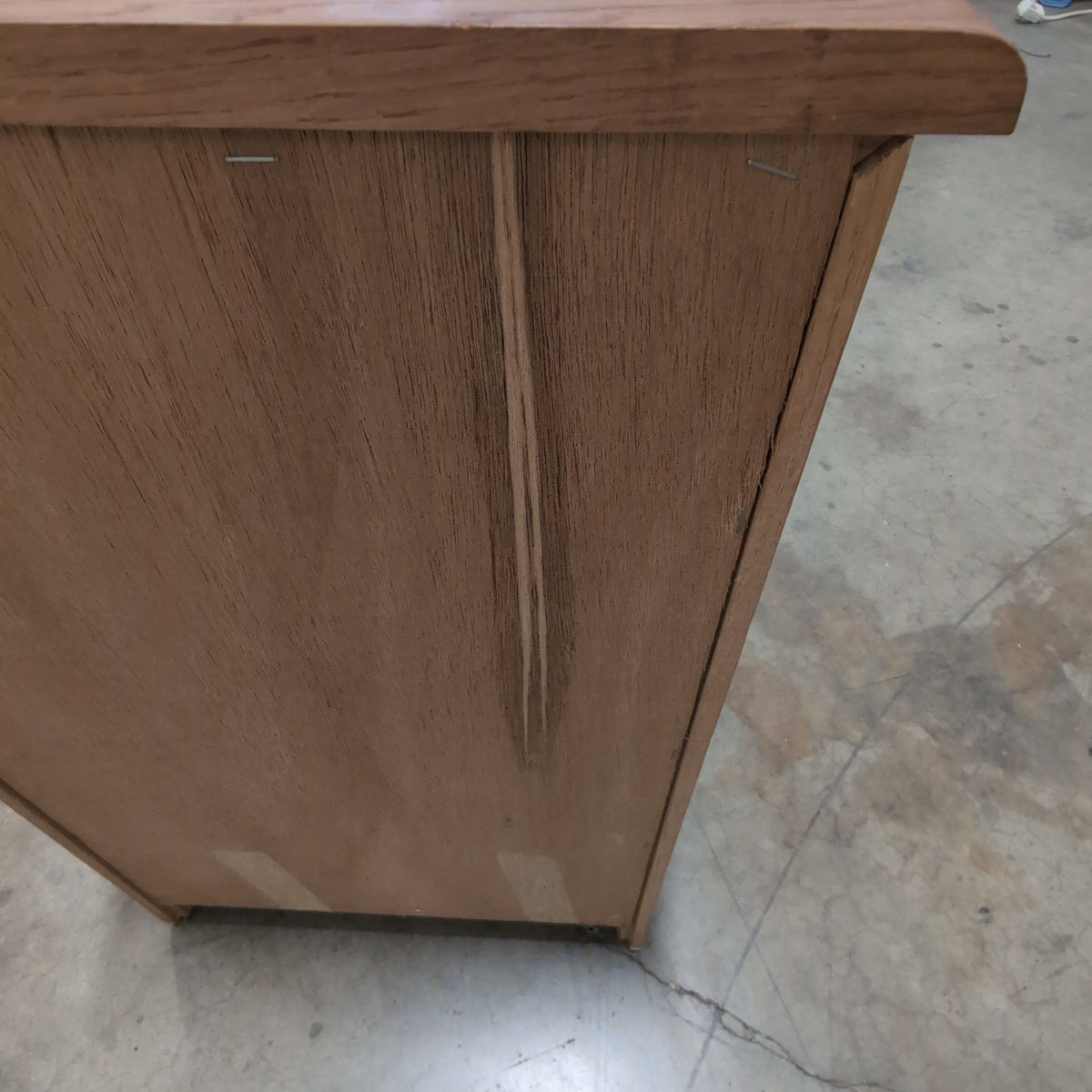 Natural Oak Two-Drawer Nightstand in Wood