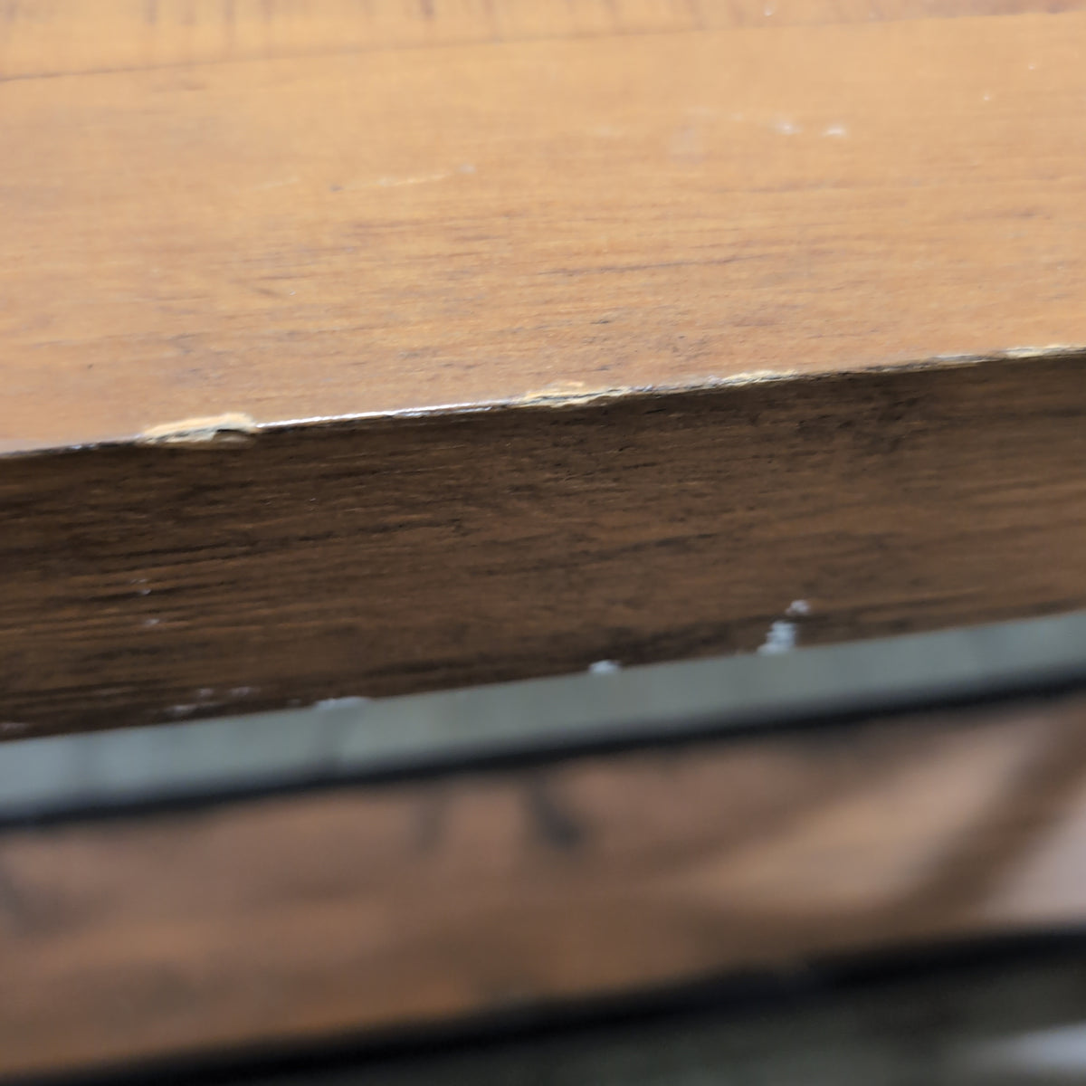 Industrial Style Wood and Metal Bench