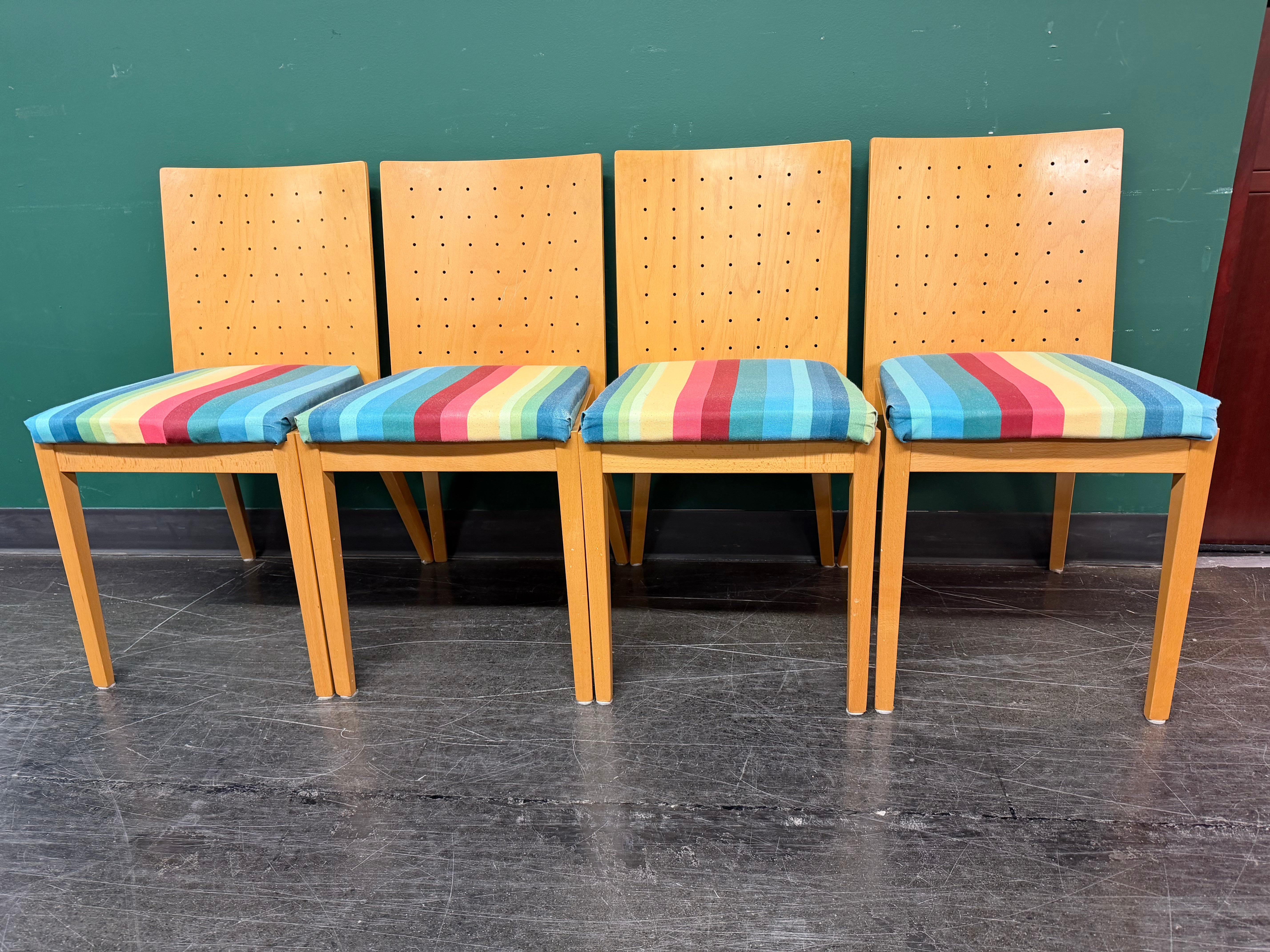 Set of Four (4) - Mid Century Modern Dining Room Chairs by IMS SRL (Made in Italy) in Good Condition