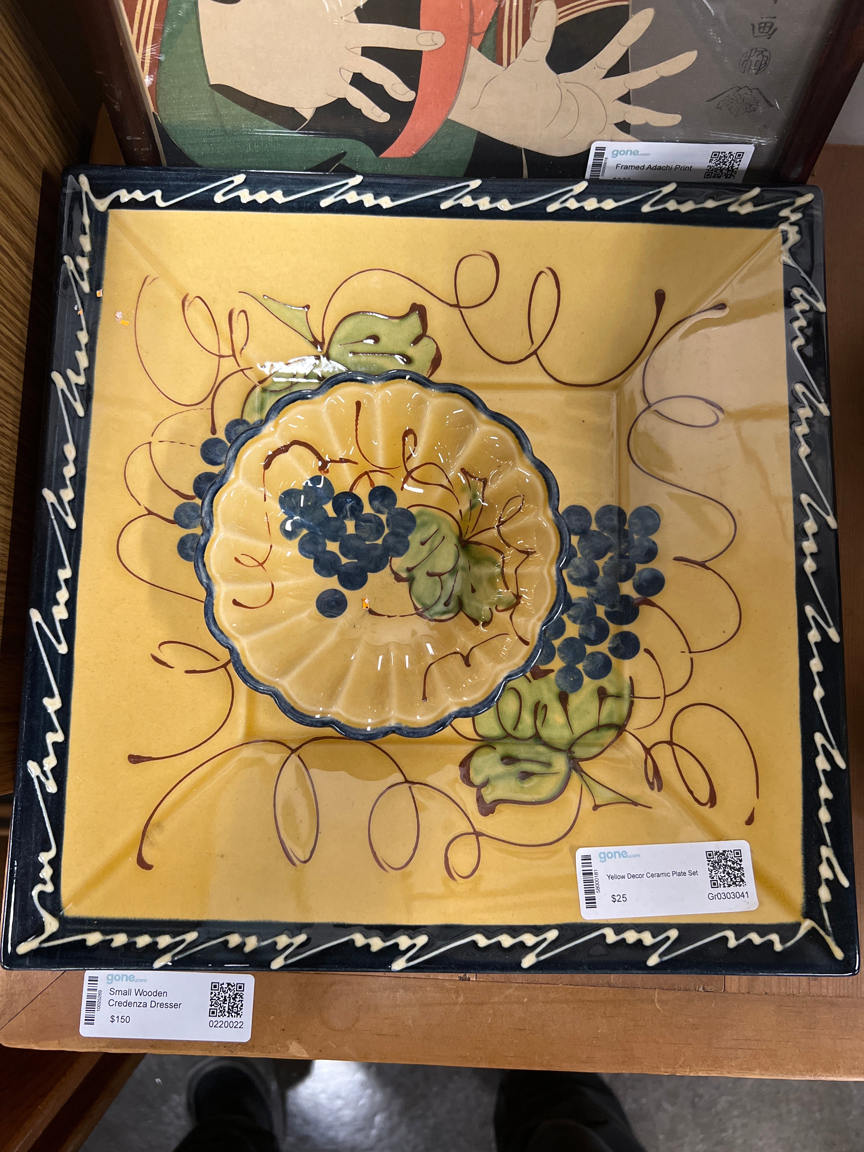 Yellow Decor Ceramic Plate Set