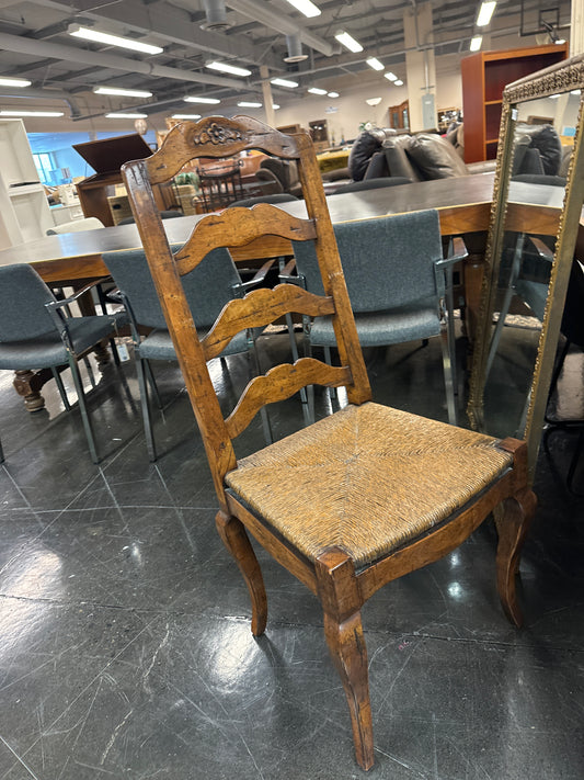 Wicker Seat Wooden Chair
