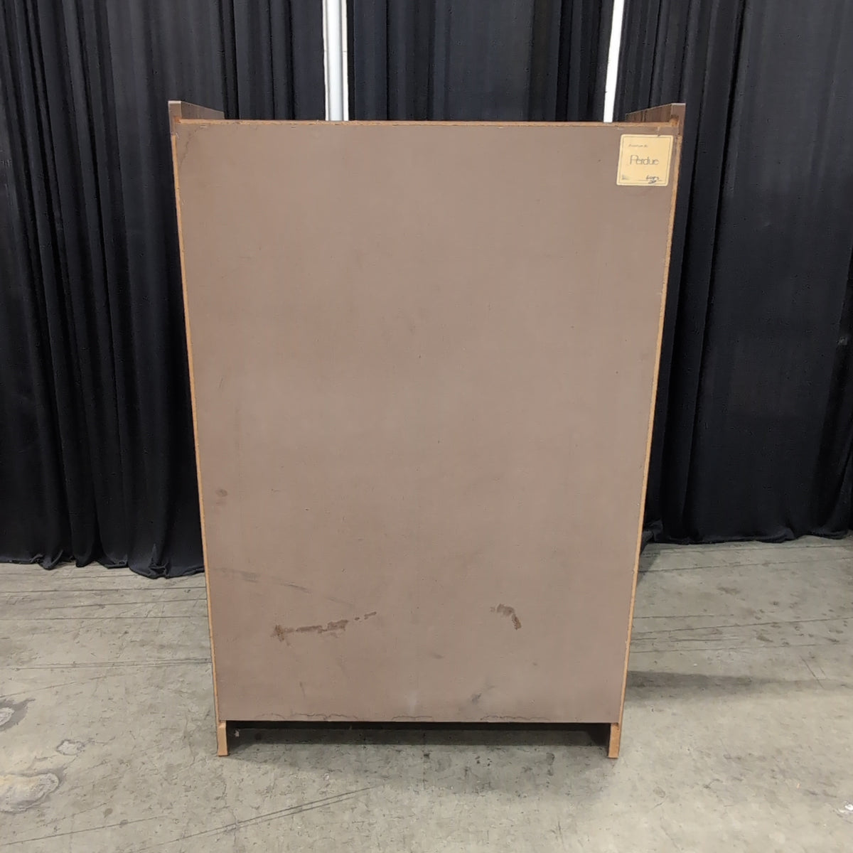 Brown Single Shelf Bookcase in Wood-Look Laminate