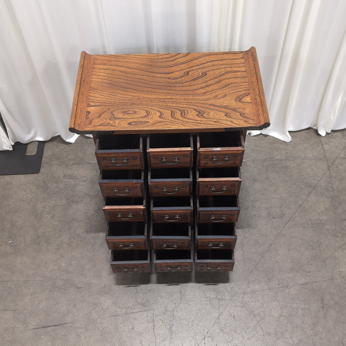 Dark Wood Multi-Drawer Storage Cabinet