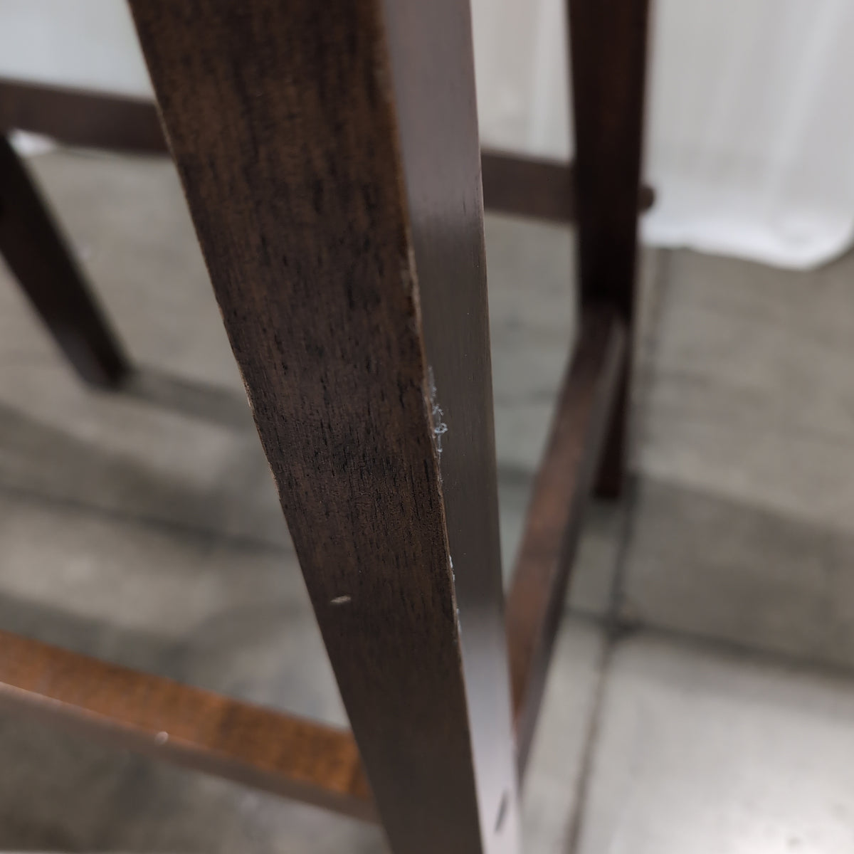 Dark Wood Saddle Seat Bar stool