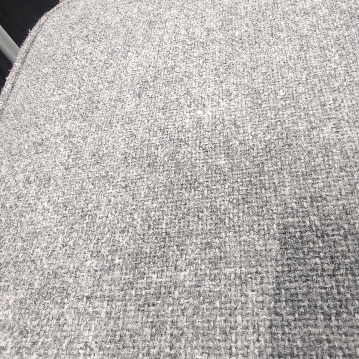 Grey Fabric Loveseat with Button Tufting