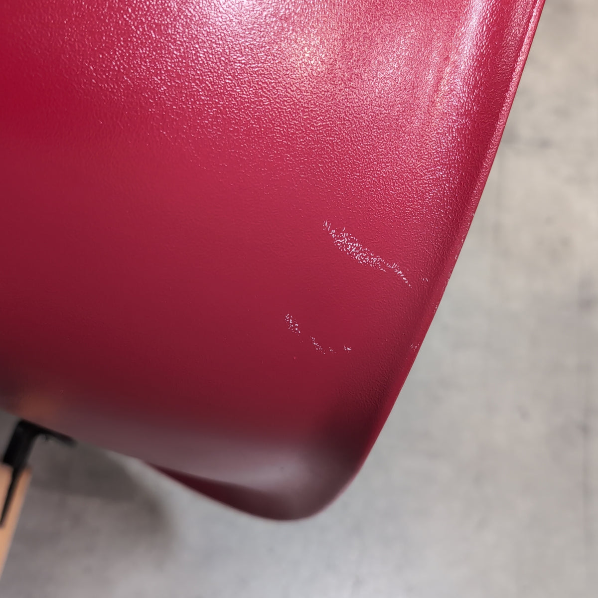 Mid-Century Style Red Dining Chair with Wood Legs