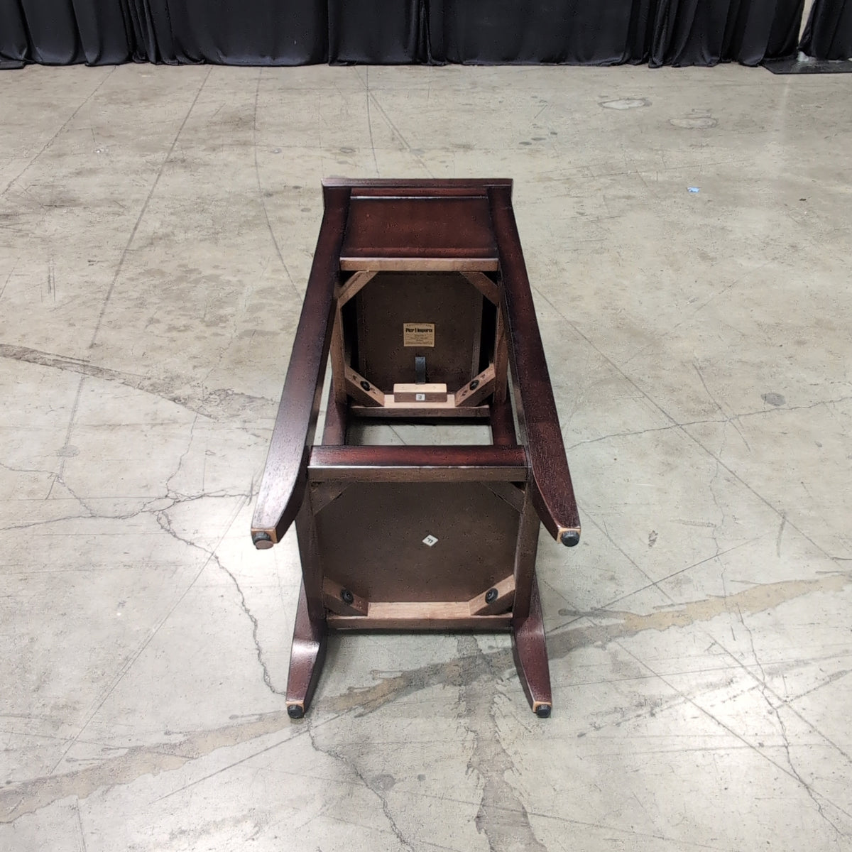 Dark Cherry Wood End Table with Storage Drawer