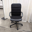 Black Faux Leather and Mesh Office Chair