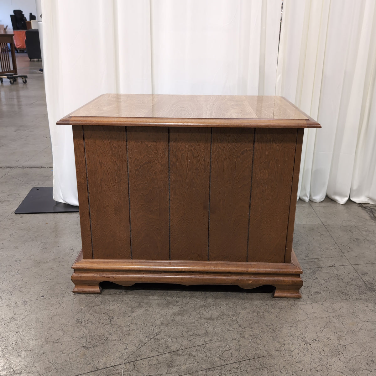 Traditional Brown Wood Three-Drawer End Table